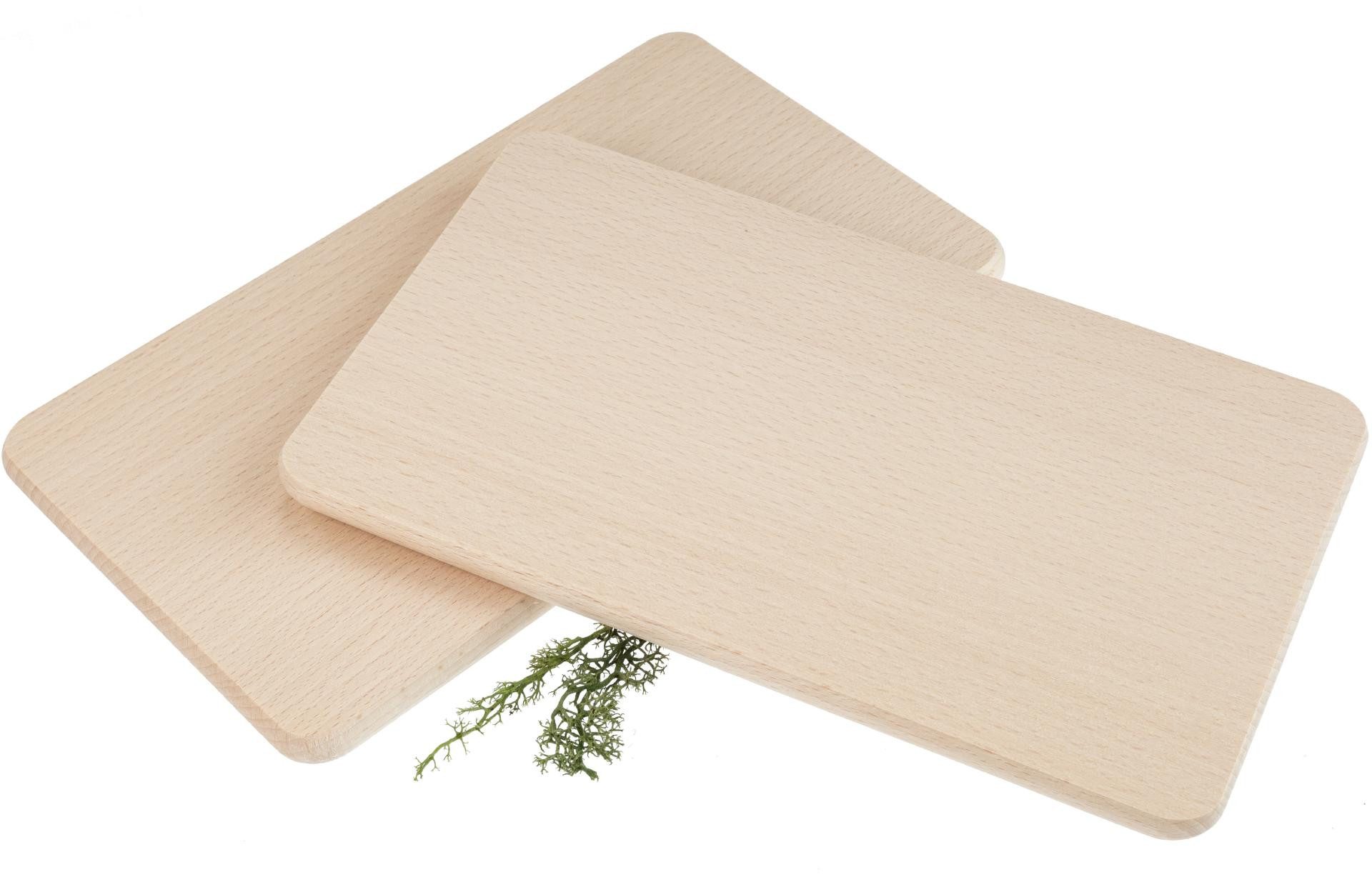 Holz Frank Frühstücksbrett Доски для завтраков aus Buche - 26 x 15 x 1,2 cm - 4er Set, Holz