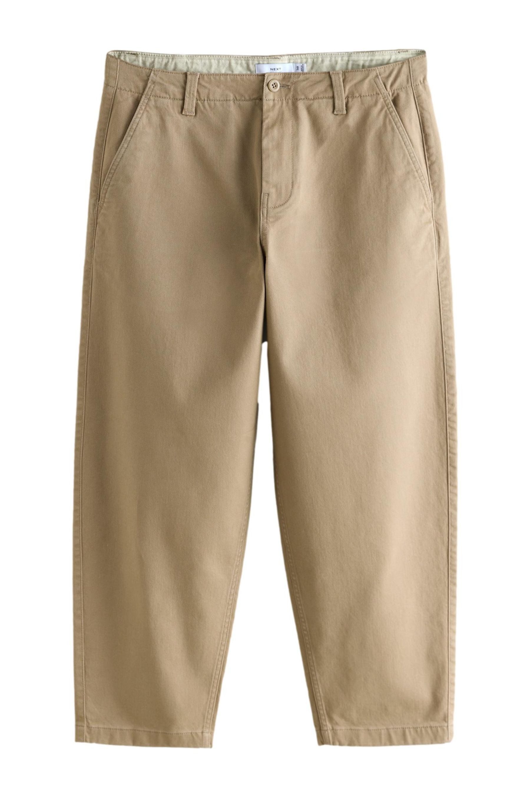 Stoffhose Authentische Stretchhose mit Barrel-Bein