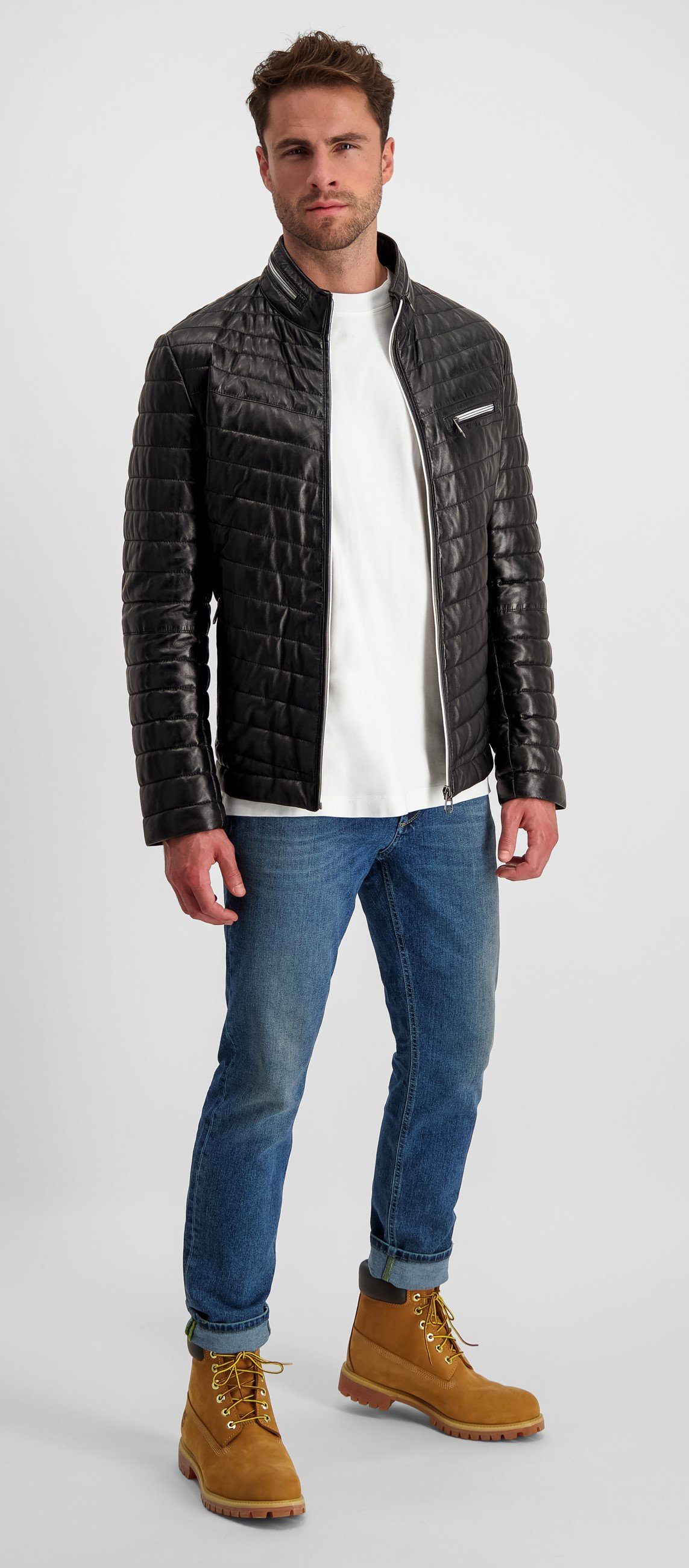 Milestone Lederjacke Damiano Steppjacke aus Lammleder günstig online kaufen