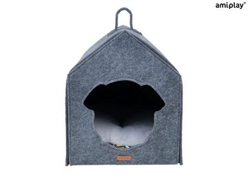 amiplay Hundehütte Hygge, Hundehütte Haus Quick Press 2 in 1 HYGGE