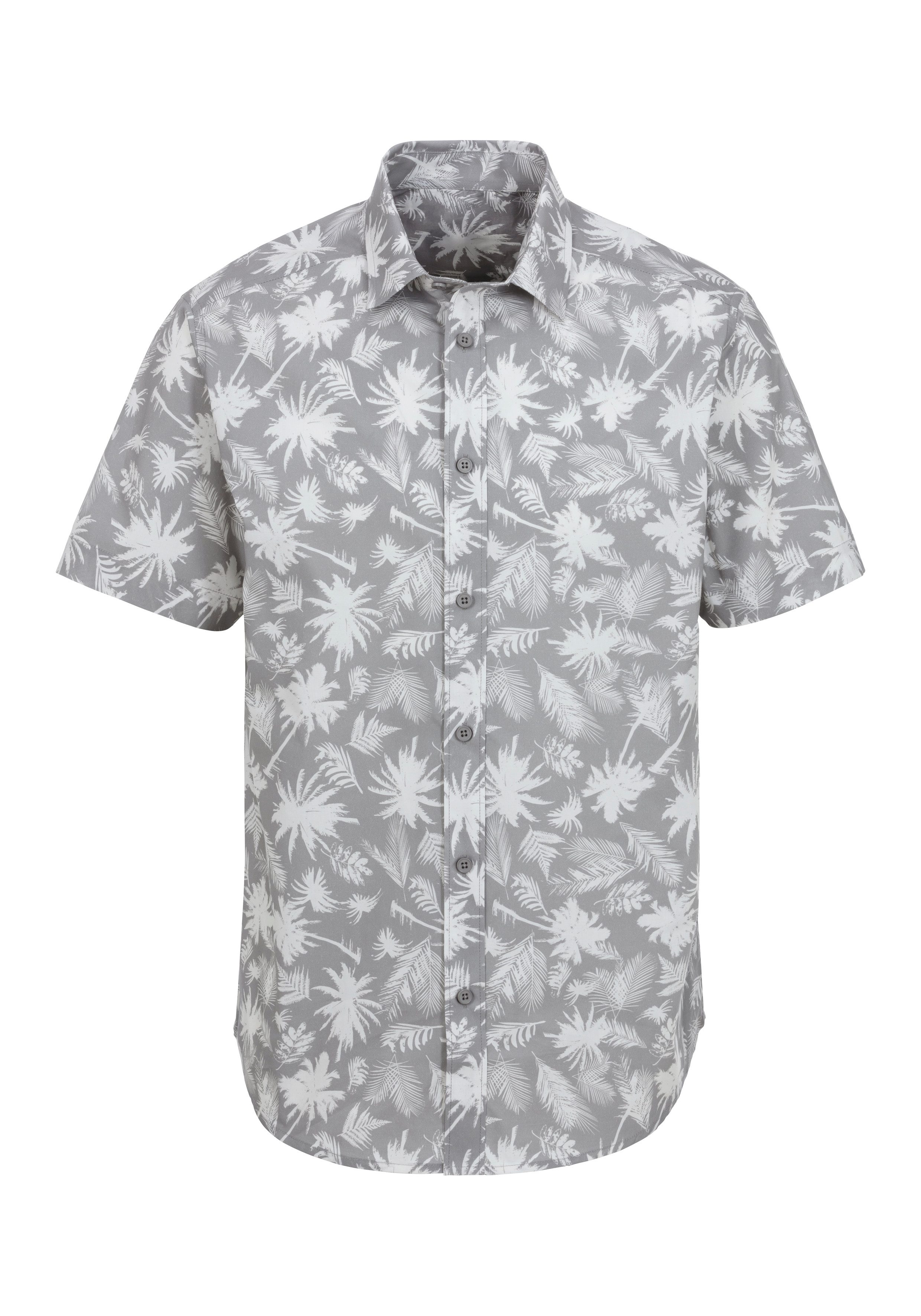 Beachtime Hawaiihemd Regular fit, Kurzarm, Freizeithemd mit Palmenprint, reine Baumwolle. € 29,99