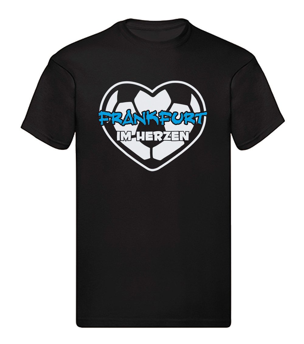 G-graphics T-Shirt Frankfurt im Herzen (1-tlg) Herren T-Shirt mit einem Motiv für den echten Fan