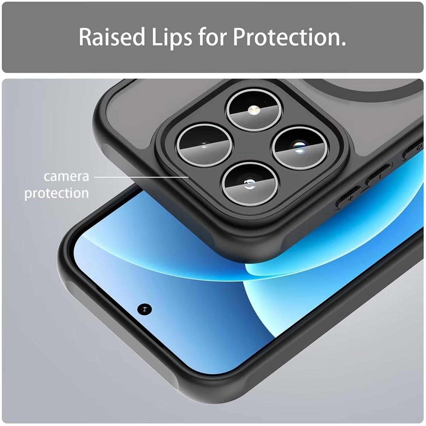 CoolGadget Handyhülle Magnet-Hülle für Xiaomi 17 Schutzhülle magnetisch 6,3 Zoll, Hülle Matt Stoßfest kompatibel mit QI-Laden Zubehör Kameraschutz Case