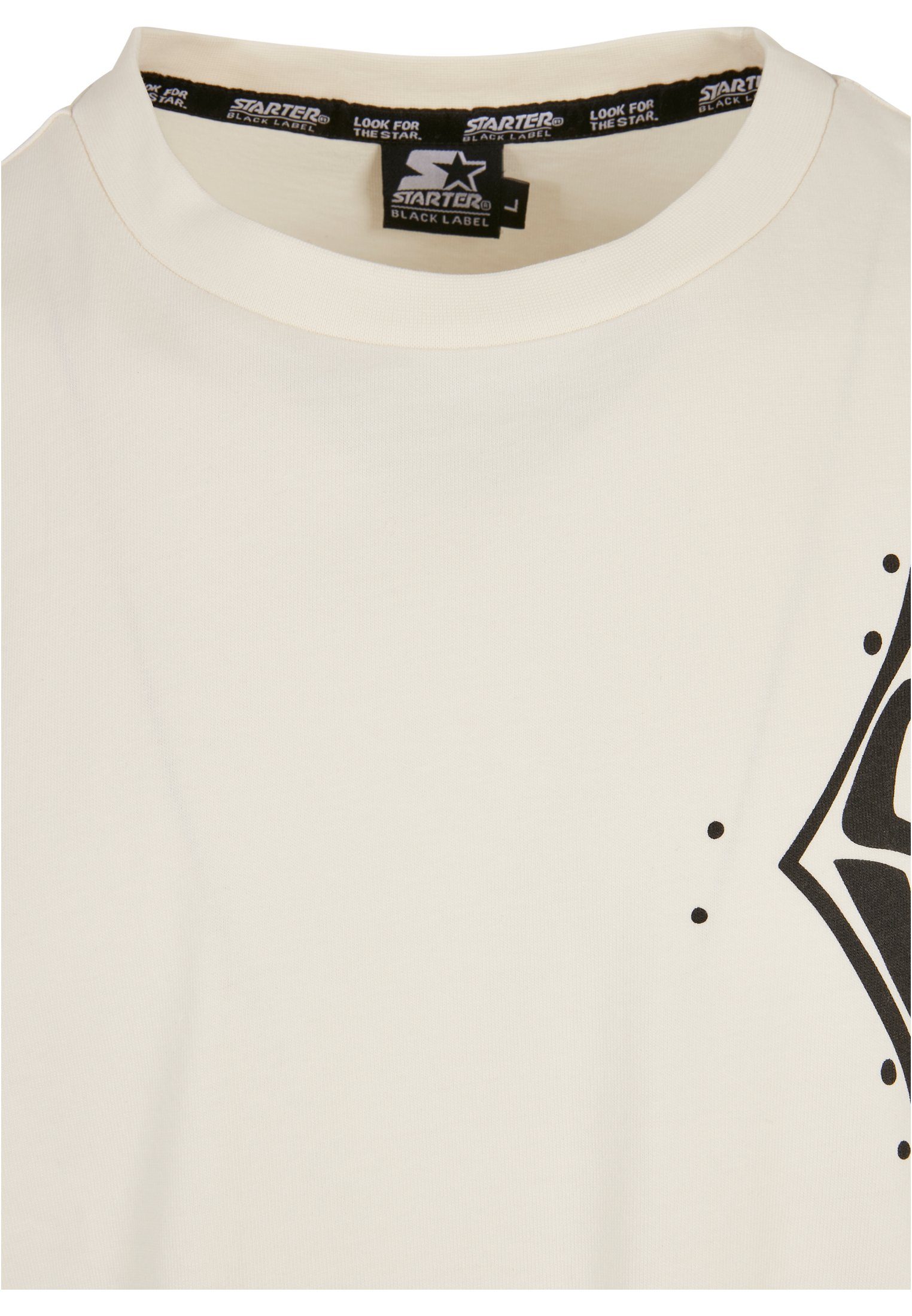 Oversize Starter Tee Black Label S Starter (1-tlg) palewhite T-Shirt Peak Herren