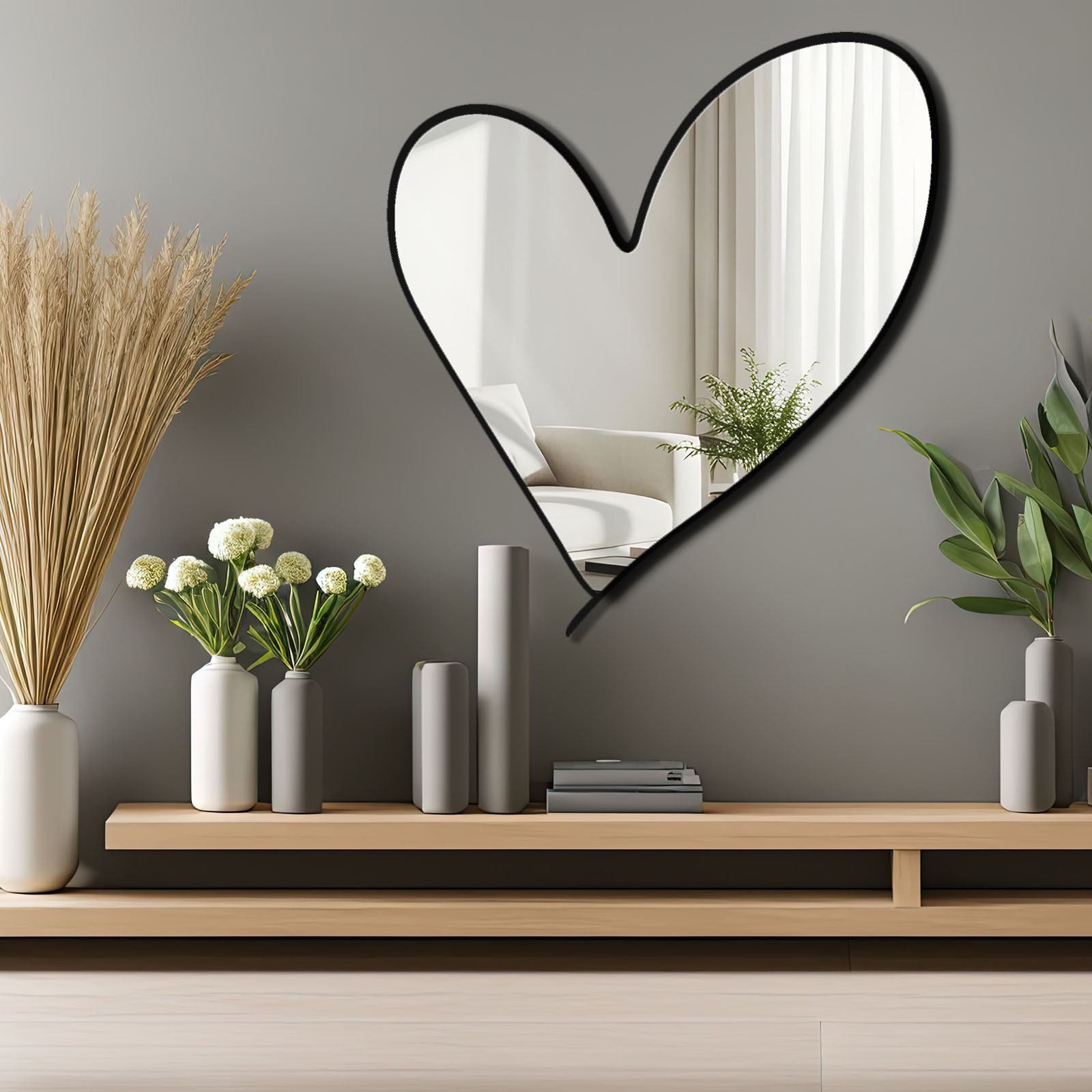 Wallity Wandspiegel, Dekorativer Spiegel in Herzform günstig online kaufen
