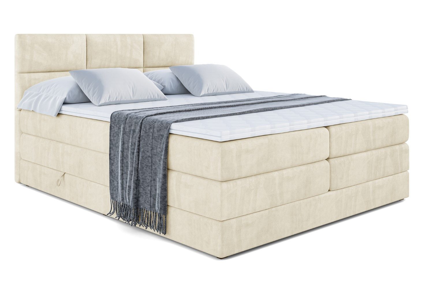 ALTDECOR Boxspringbett OHIO KING (Multipocket-Matratze H4, günstig online kaufen