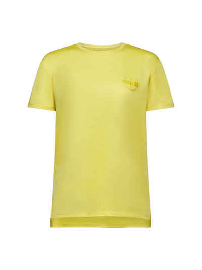 esprit sports T-Shirt Logo-T-Shirt mit Slub-Struktur (1-tlg)