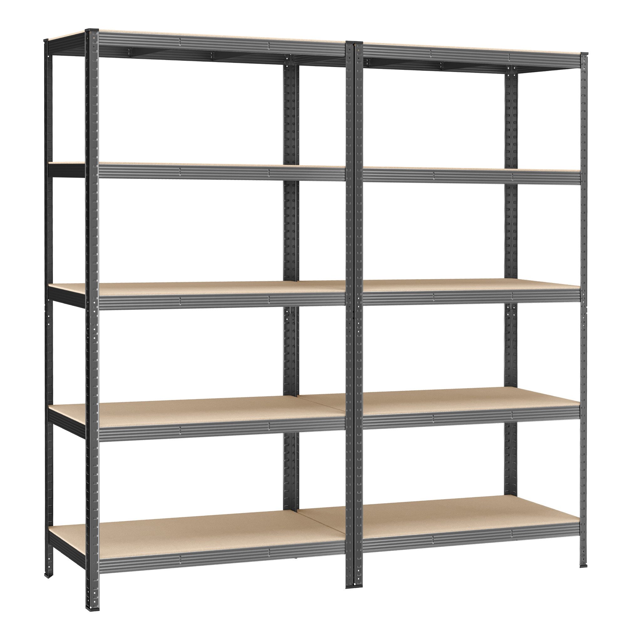 SONGMICS Schwerlastregal Lagerregale, 2-tlg., 200 x 120 x 60 cm, bis 750 kg günstig online kaufen