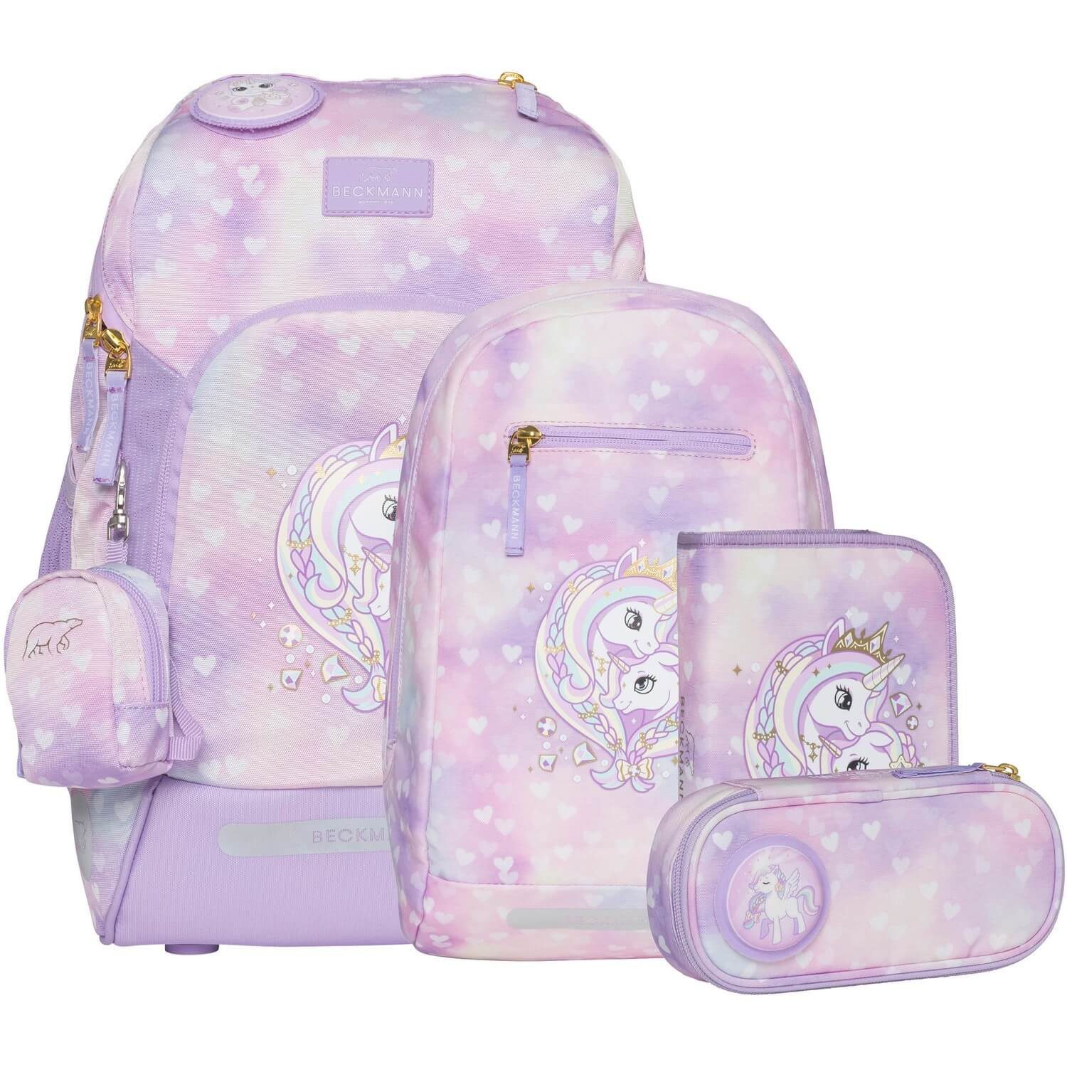Beckmann Norway Ранцы Active Air FLX - 6-Tlg. Set Unicorn Princess Purple