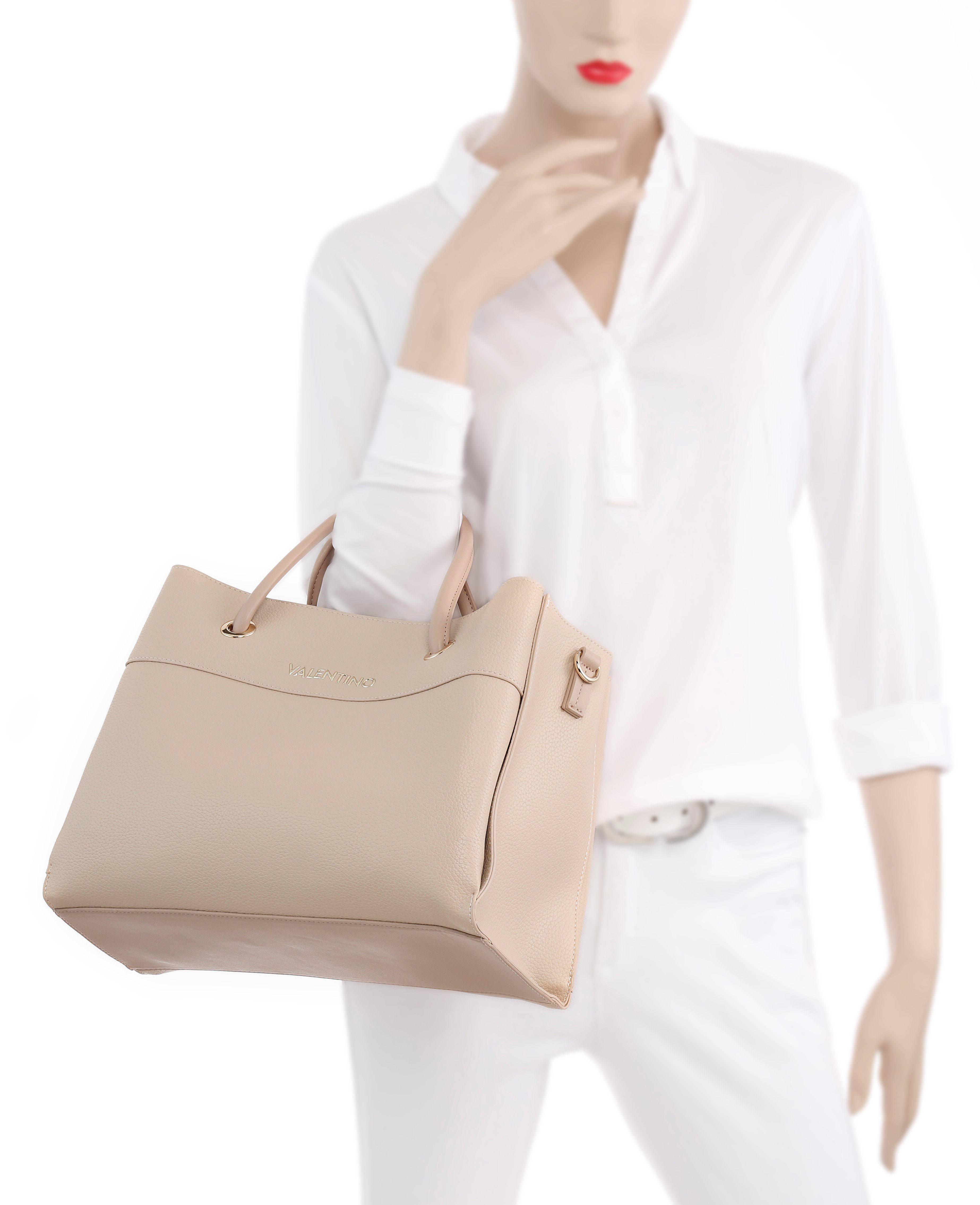 VALENTINO BAGS Henkeltasche ALEXIA, Umhängetasche Schultertasche mit goldfarbenen Details