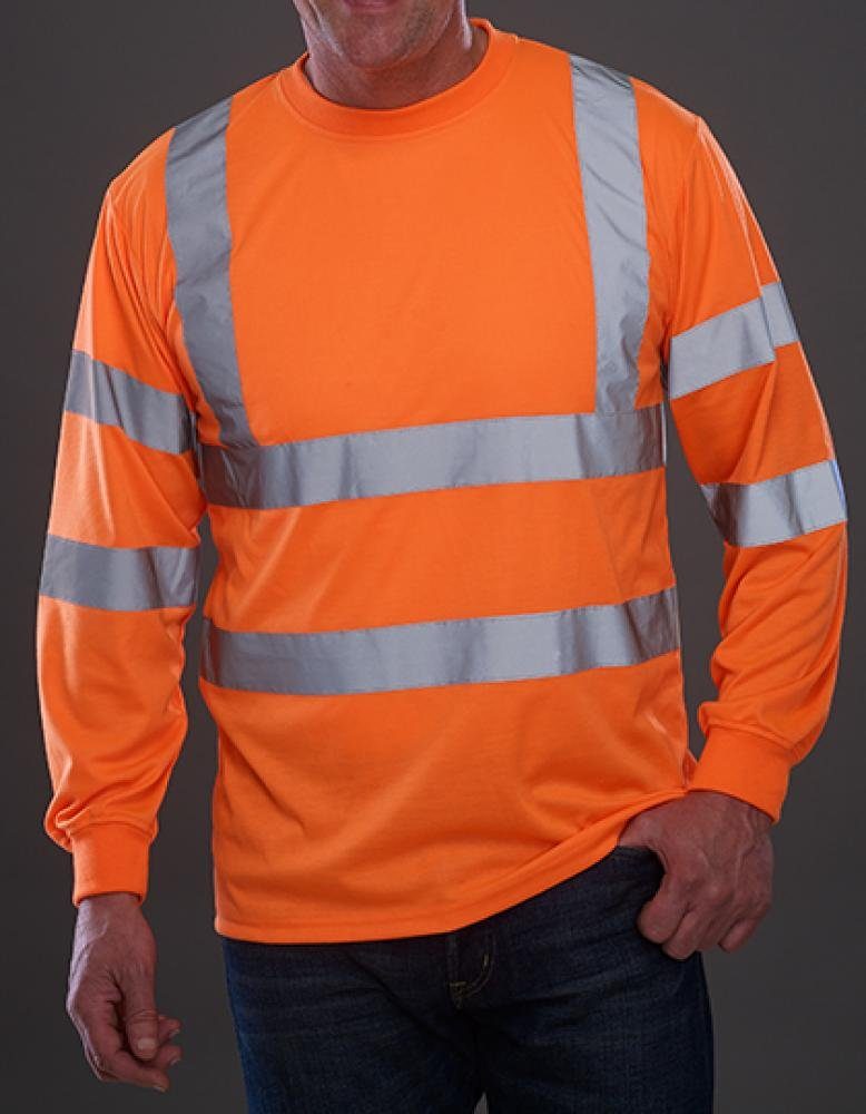 YOKO Warnschutz-Shirt Hi Vis Long Sleeve T-Shirt - EN ISO 20471:2013 Class 3
