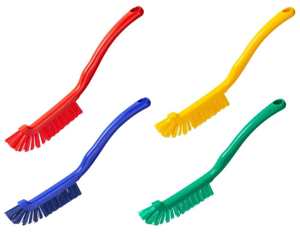 varivendo Fugenbürste 4x rot, grün, gelb, blau Fugenbürste Fugenreinigung, Fliesen, (Set, 4-tlg., Fugenbürste), Fliesen Bad Fugen Fugenreiniger Eckenbürste