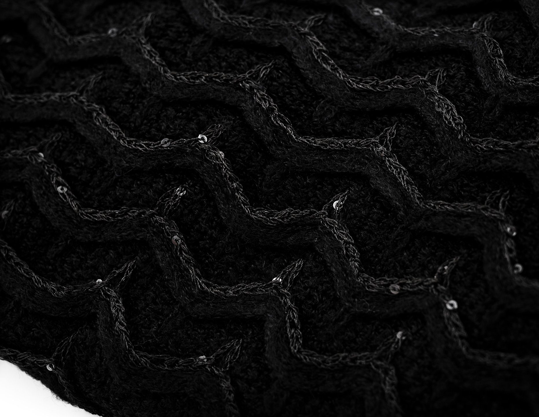 MyBeautyworld24 Poncho Dreiecksform schwarz in U-Boot Damen Poncho Ausschnitt mit