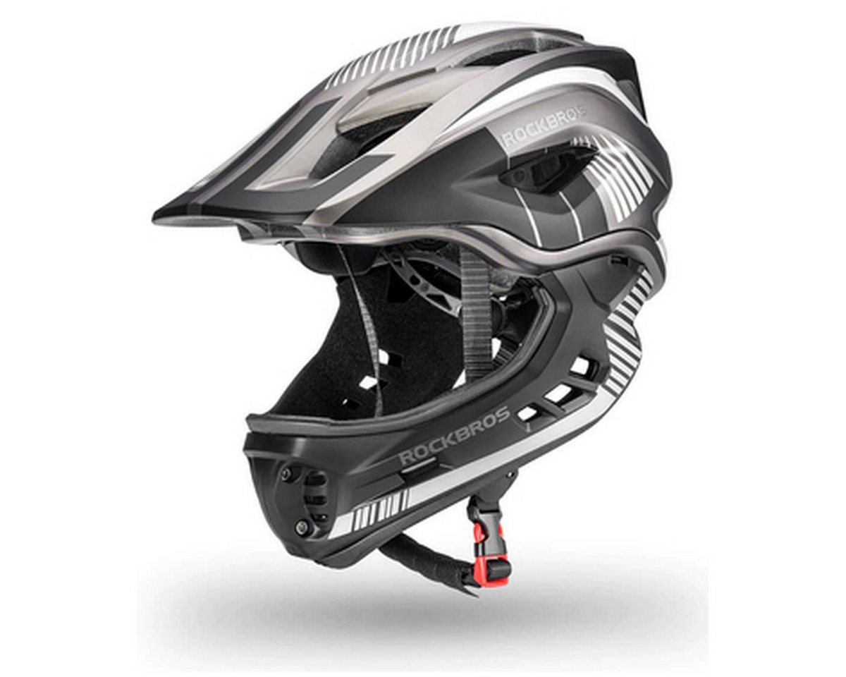 ROCKBROS Fahrradhelm Rockbros 32SBTG-S Kinderfahrradhelm mit Visier