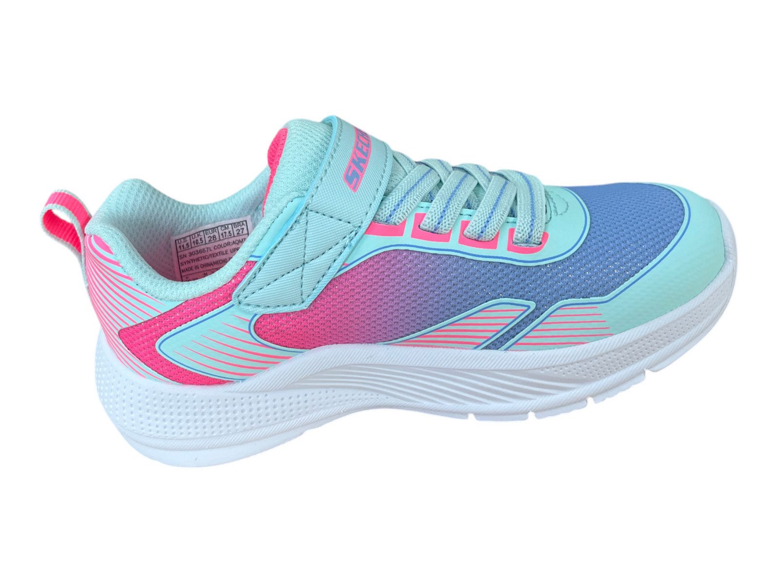Skechers Skechers Girl Sneaker MICROSPEC ADVANCE 303657L/AQMT hellblau multi Sneaker – Bild 5 von 5