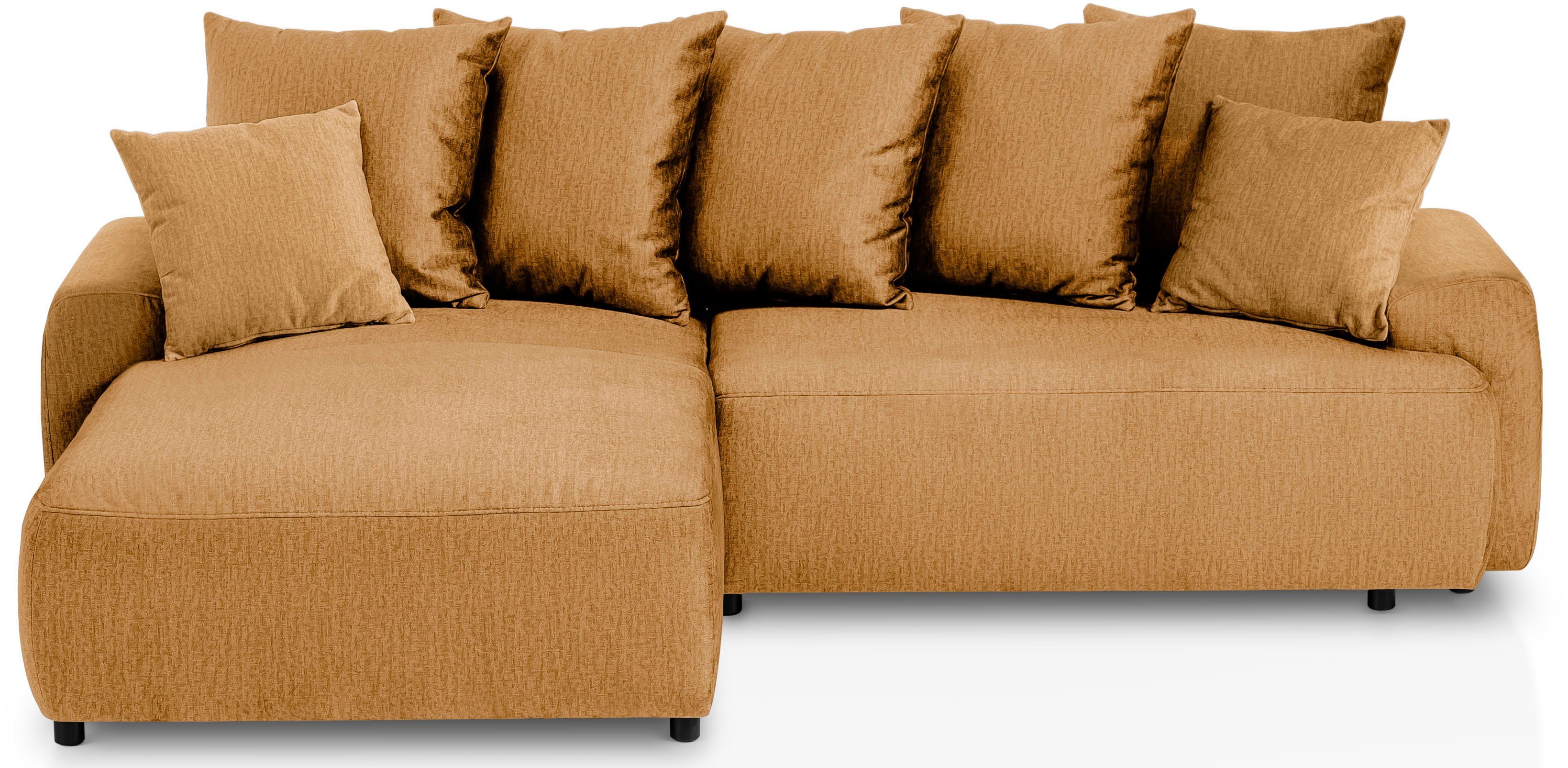 exxpo - sofa fashion Ecksofa, inklusive Bettfunktion, Bettkasten, Zier- und  Rückenkissen