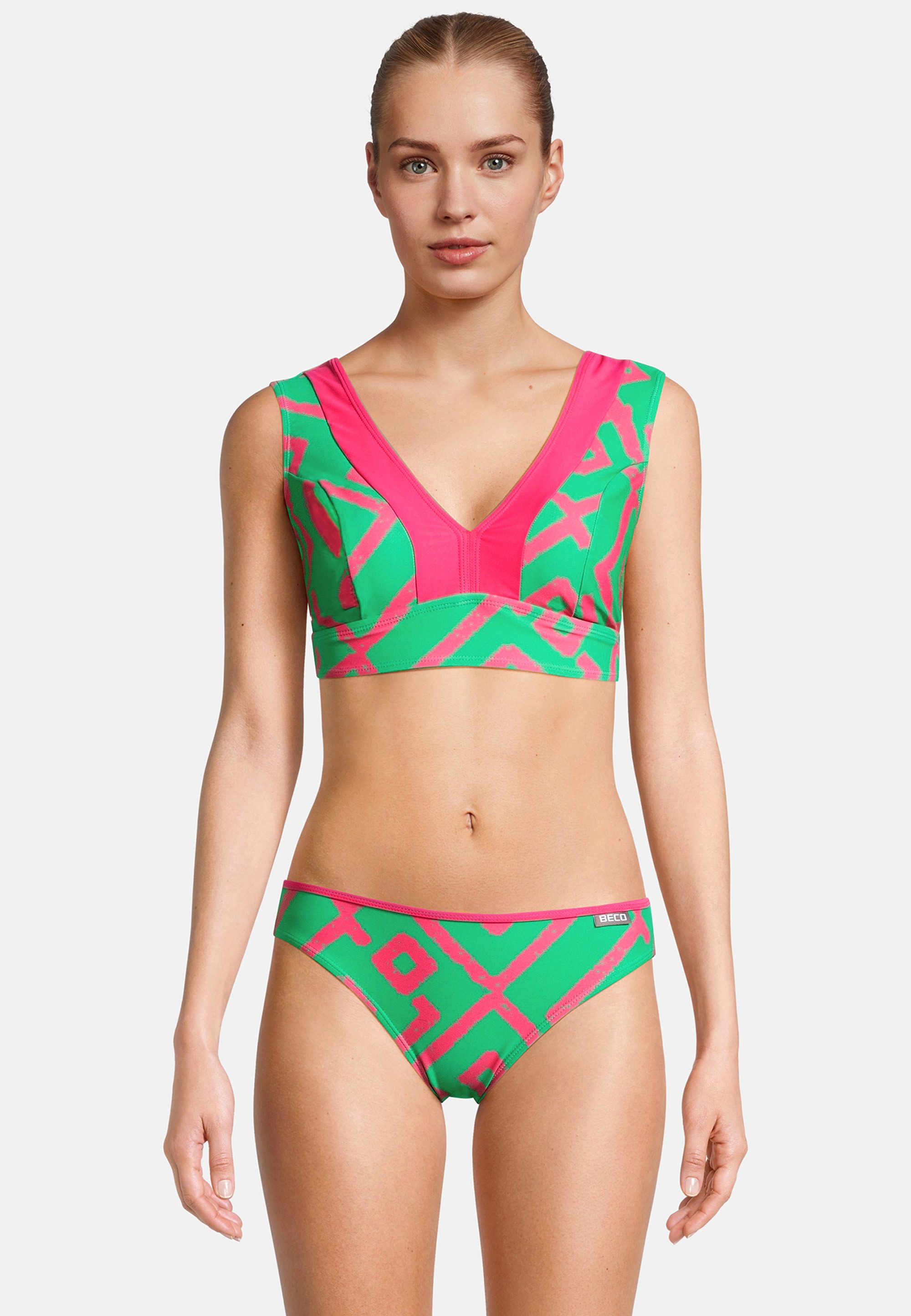 Beco Beermann Triangel-Bikini-Top Inka Graphic, mit fantasievollem Inka-Muster