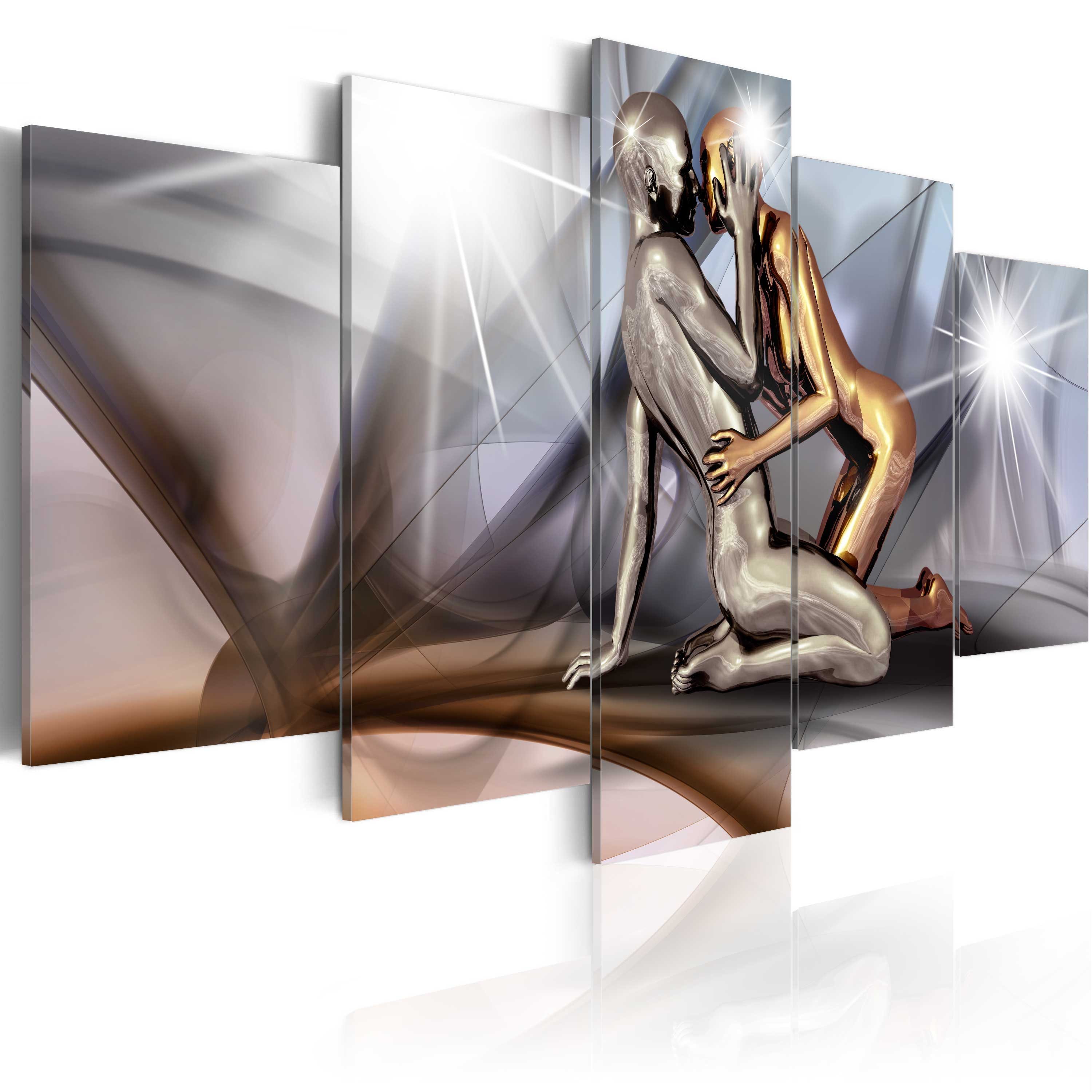 Wandbild Gold couple