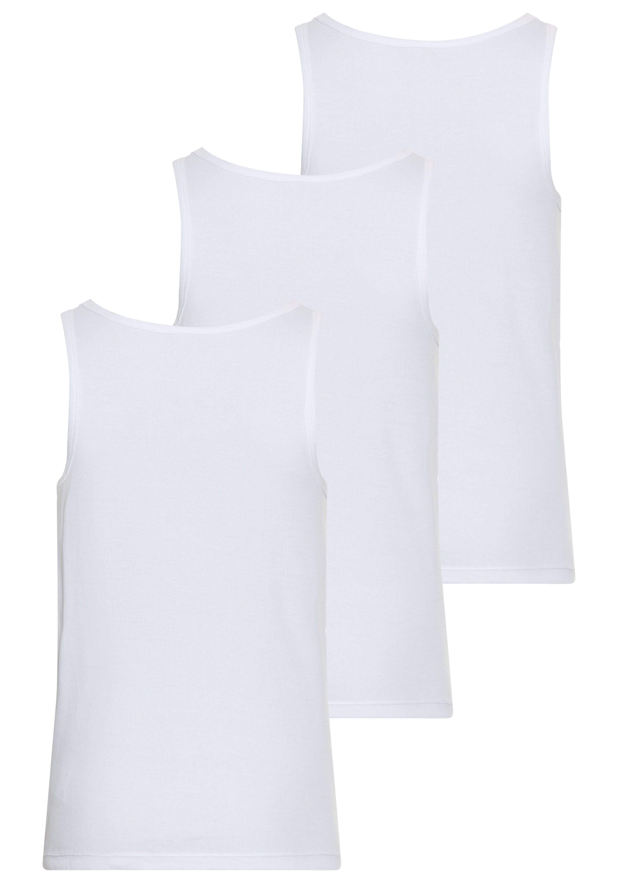 HUGO Ripptanktop (Packung, 3-tlg., 3er) Basic, Rundhals günstig online kaufen