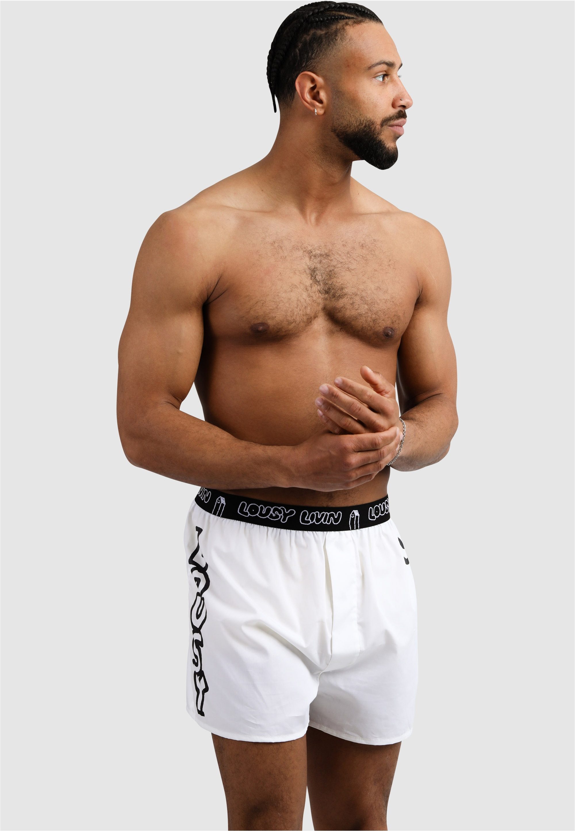 Lousy Livin Boxershorts Lou 2er-Pack mit lockerem Schnitt