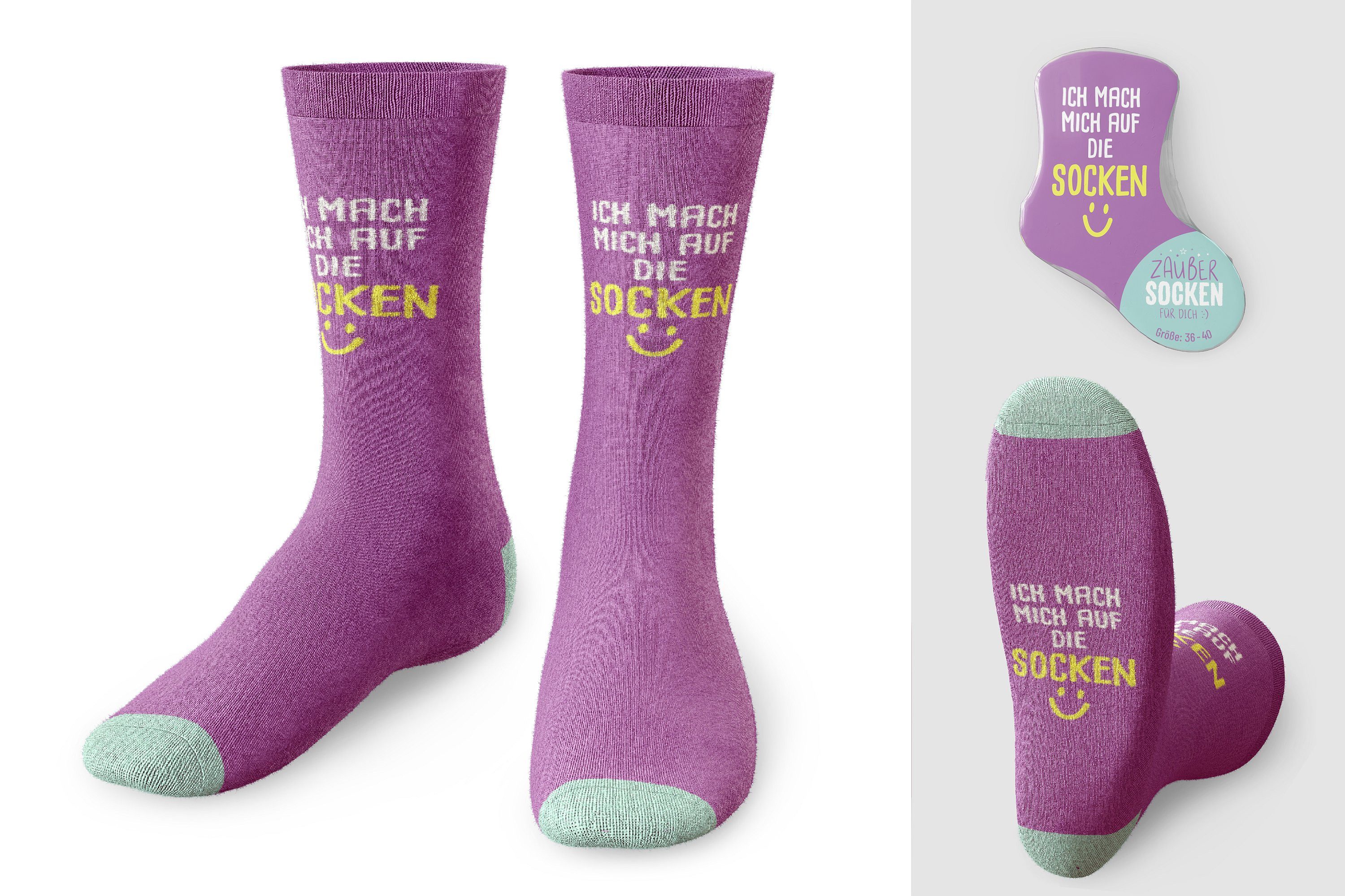 La Vida Kuschelsocken Damen Socken Zaubersocken Gr 36-40 Geschenk la vida Violett 3752741