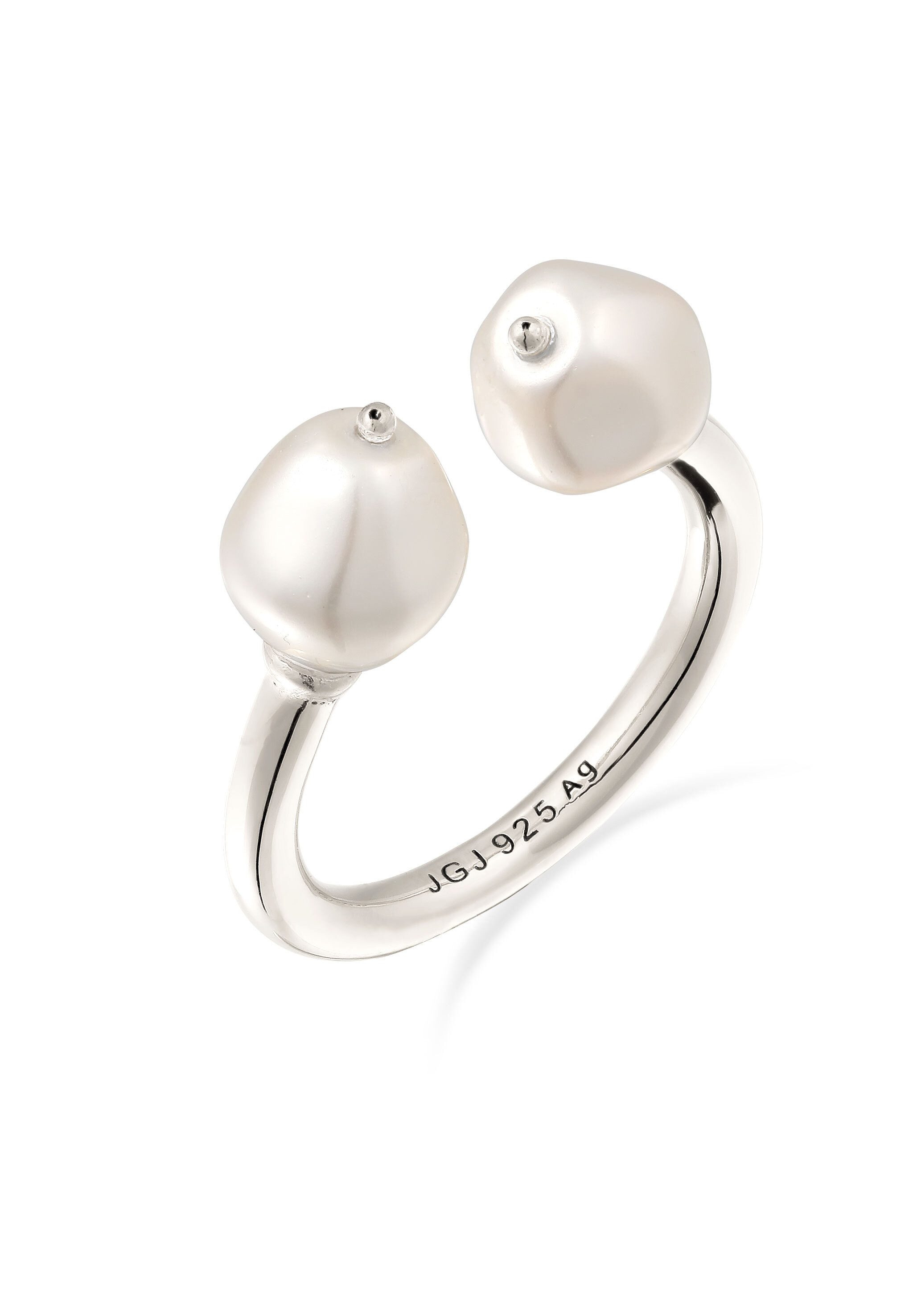 Elli Premium Perlenring mit Perlen von Swarovski® 925 Sterling Silber