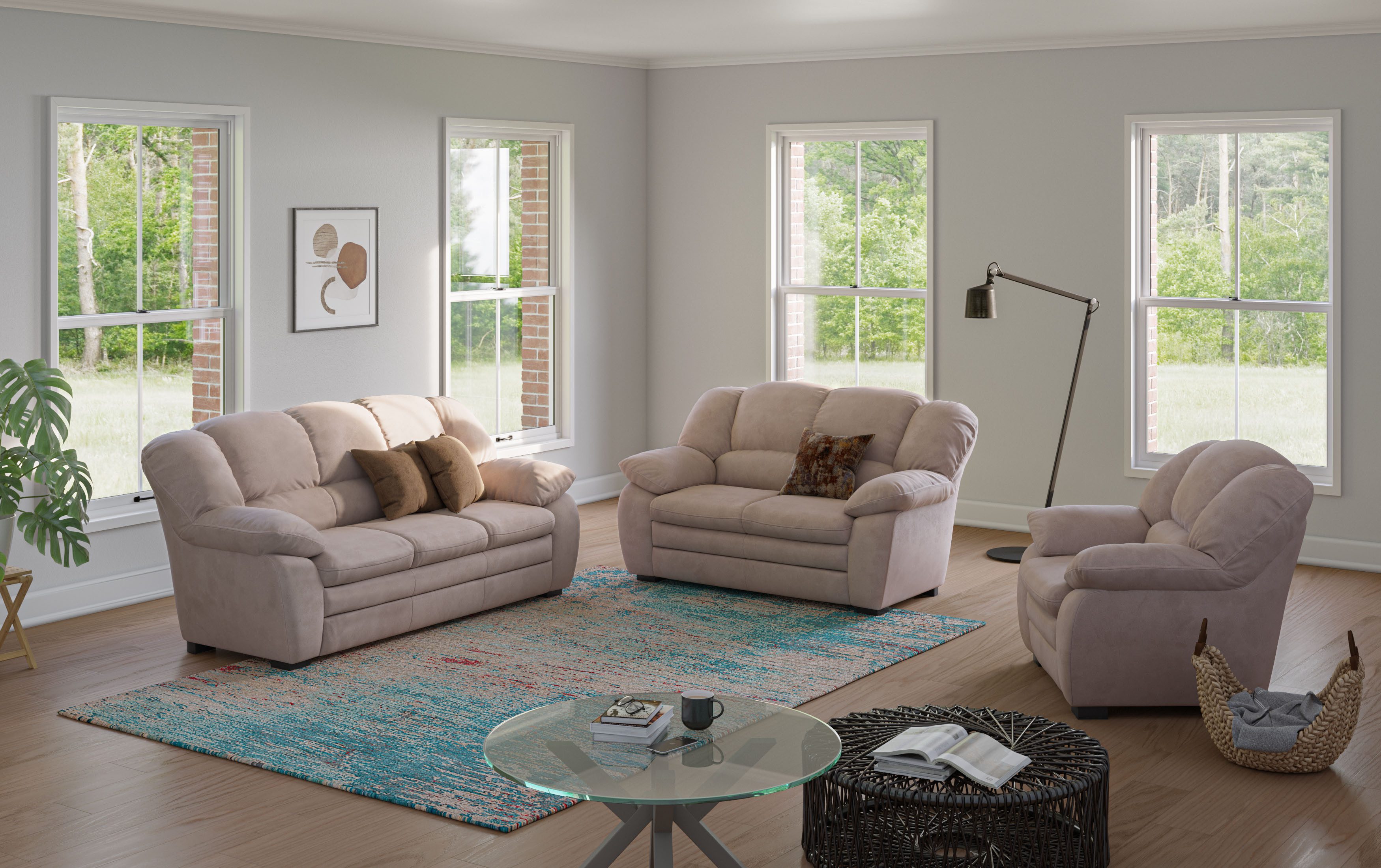 COTTA Polstergarnitur Casino, Sofa Set, 3-2-1 Sitzer, Wohnzimmer Garnitur, günstig online kaufen