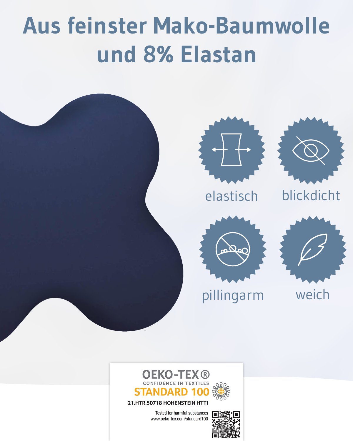 Third of Life Seitenschläferkissenbezug ACAMAR Baumwoll-Kissenbezug günstig online kaufen
