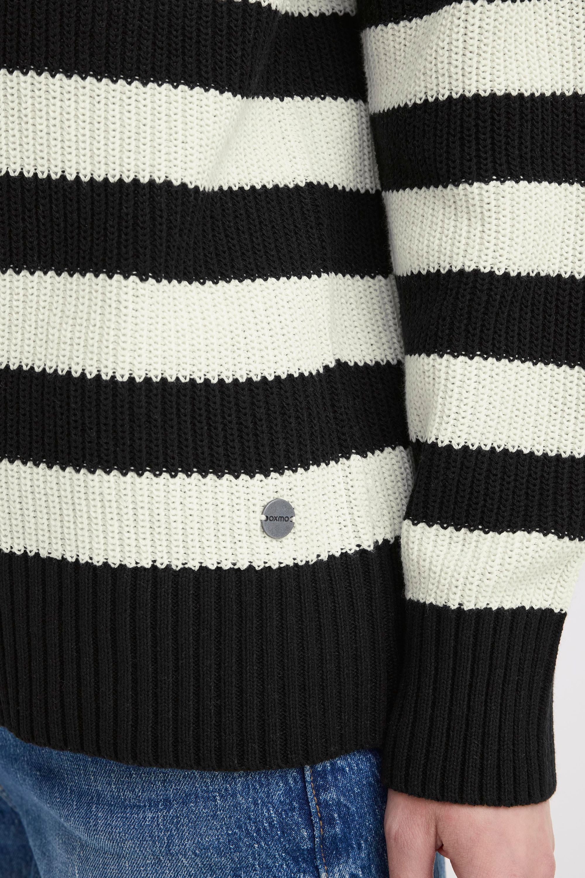OXMO V-Ausschnitt-Pullover OXKalane Modischer Pullover mit Streifen