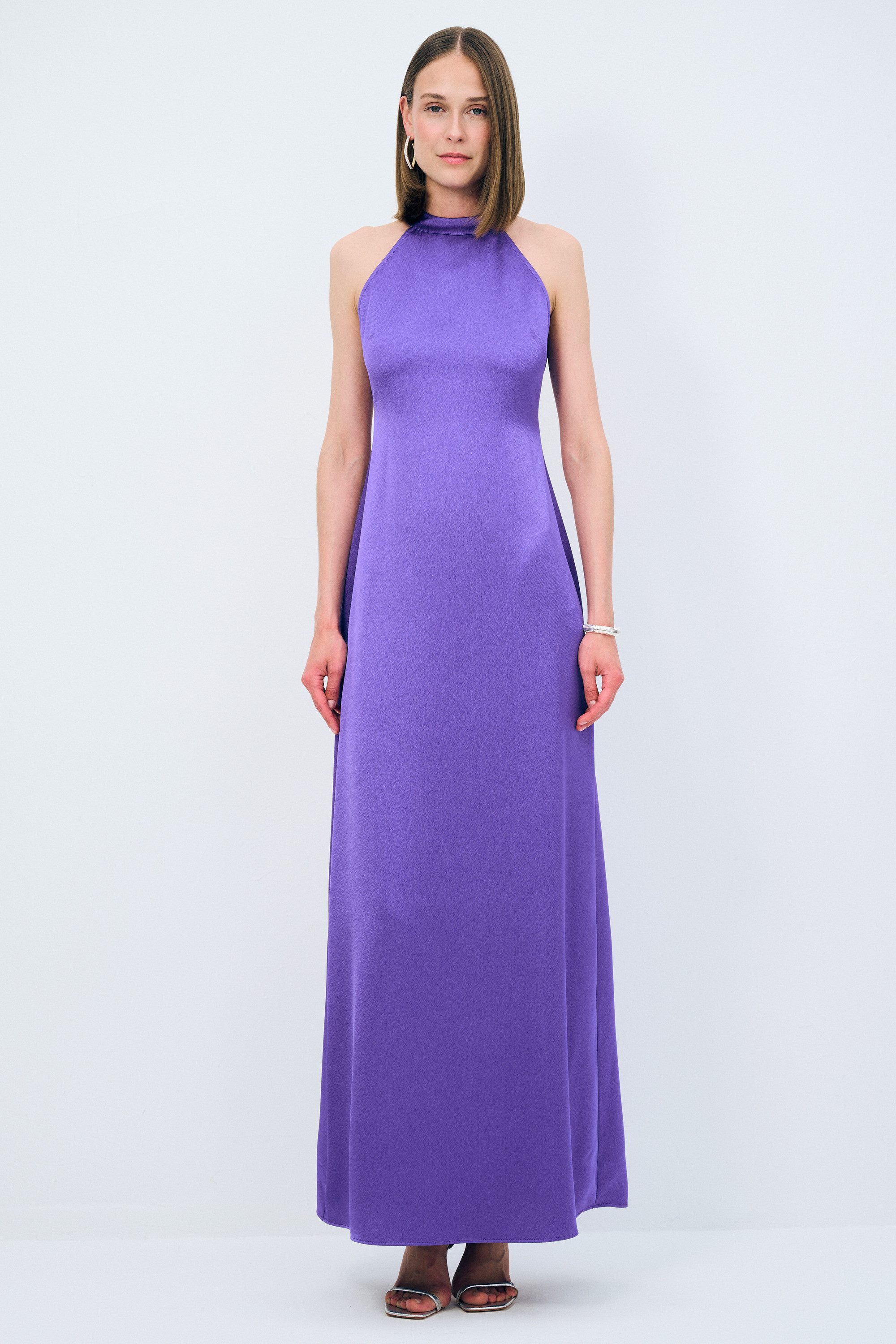 adL Abendkleid Langes Neckholder-Kleid