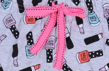 Sarcia.eu Schlafanzug Pink-grauer Schlafanzug/Pyjama mit Lippenstiftmuster S
