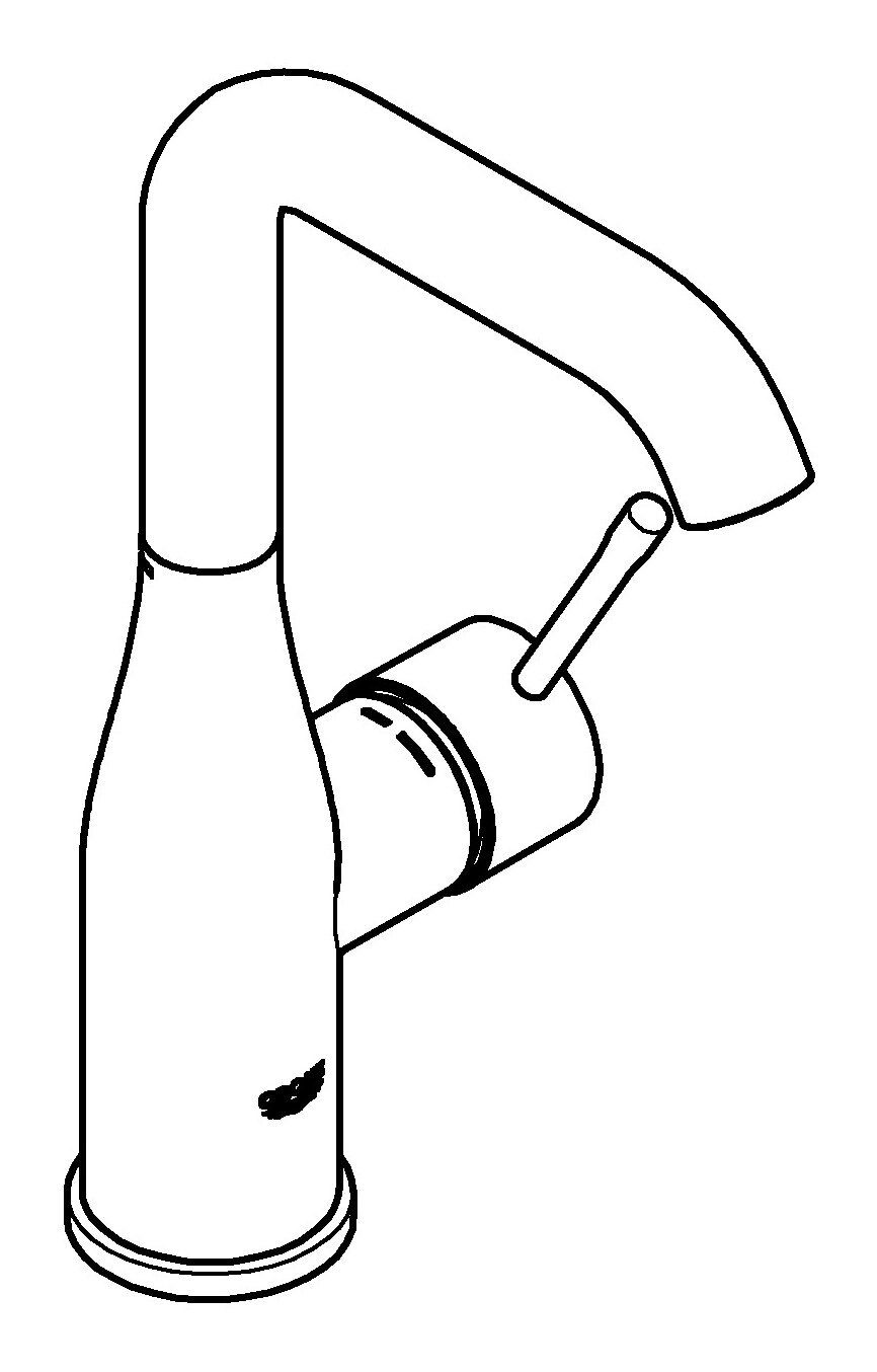 Grohe Waschtischarmatur Essence Einhand-Waschtischbatterie L-Size