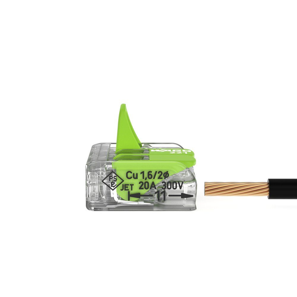 WAGO Verbindungsklemme WAGO 221-425 221 Verbindungsklemme flexibel: 0.14-4 mm² starr: 0.2-4 m