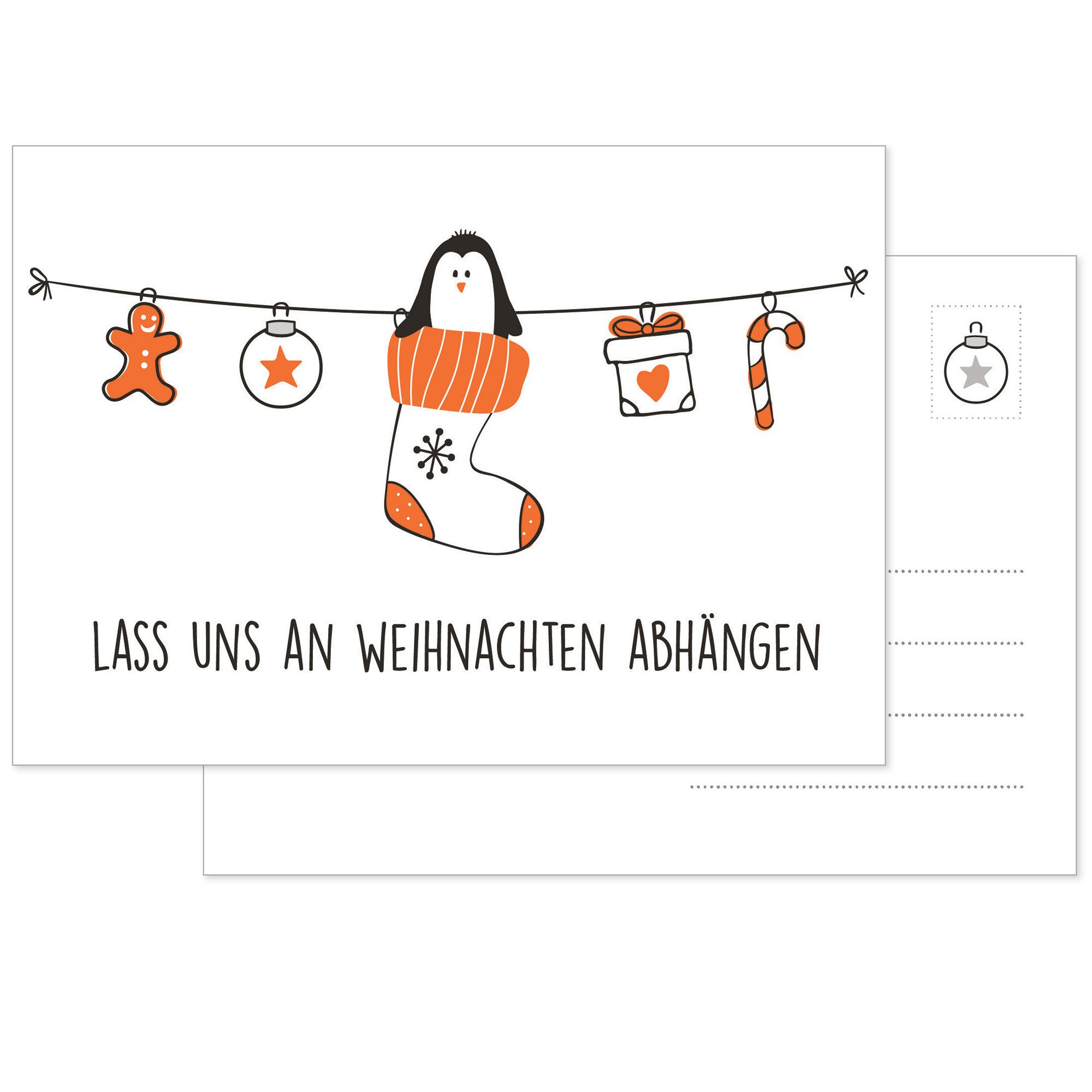 Bow & Hummingbird Postkarte Postkarte Lass uns abhängen