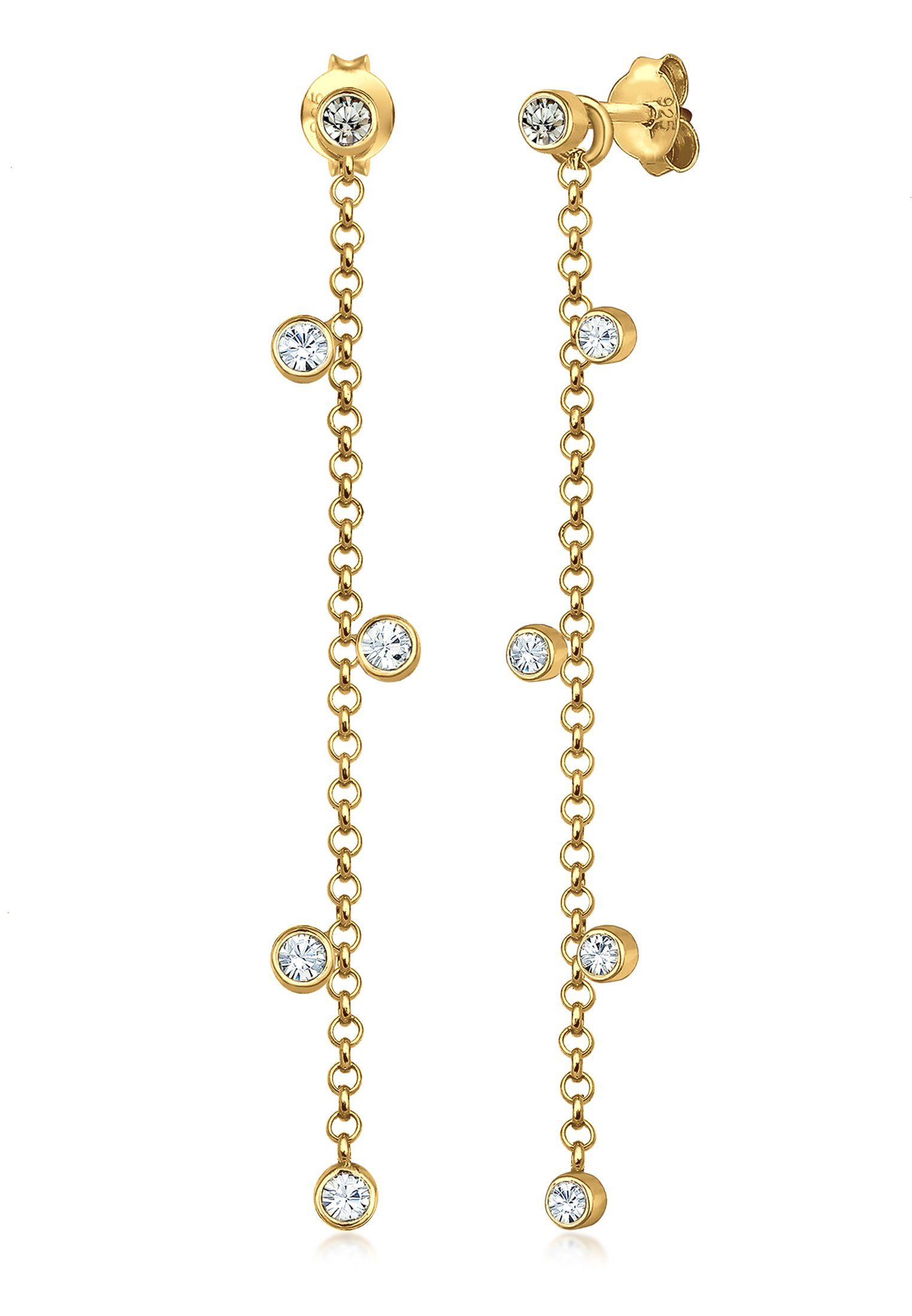 Elli Paar Ohrhänger Ohrhänger mit Kristallen von Swarovski® 925 Silber, Kre günstig online kaufen