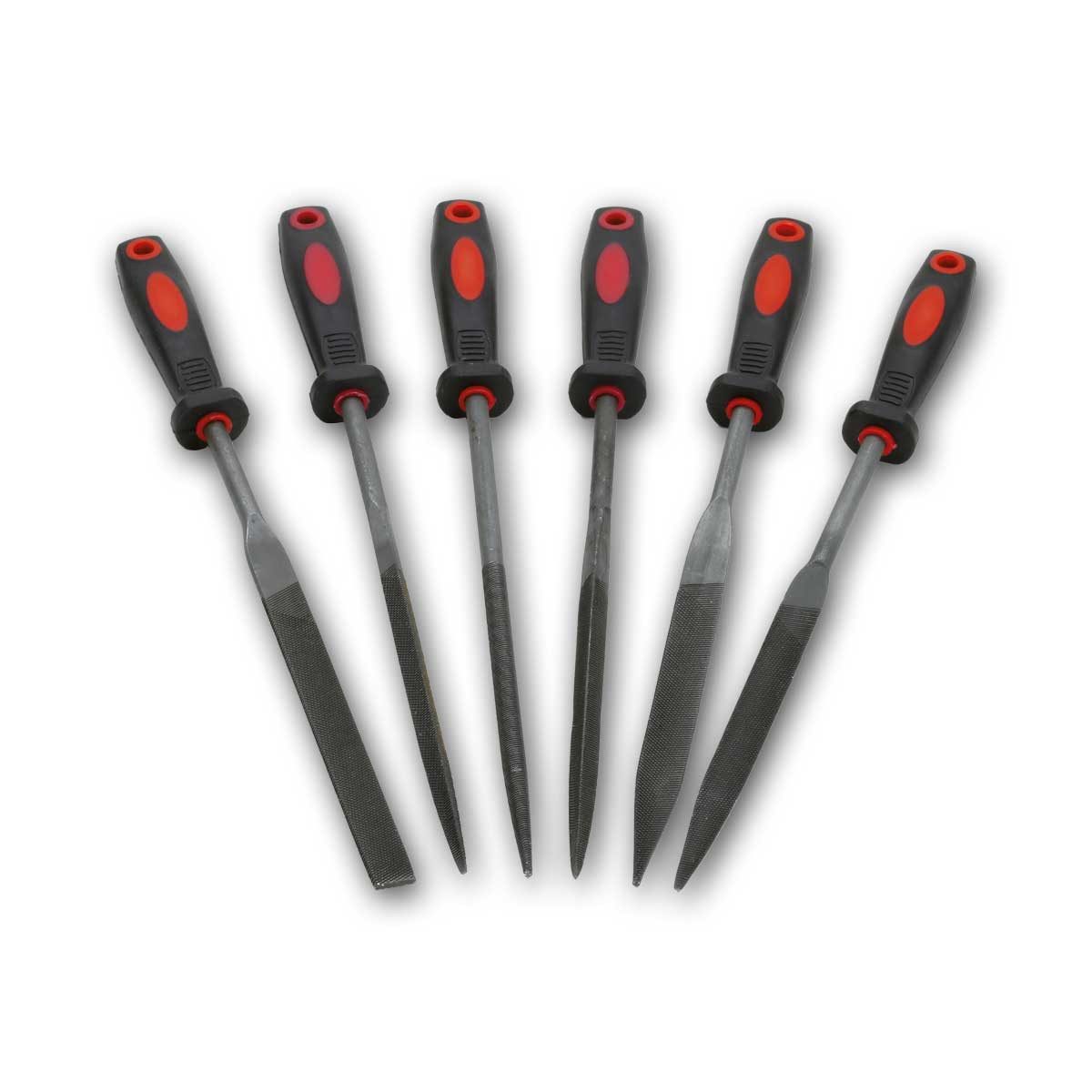 Blanko Feile Nadelfeilen-Set II 6-teilig, mit Kunststoffgriffen