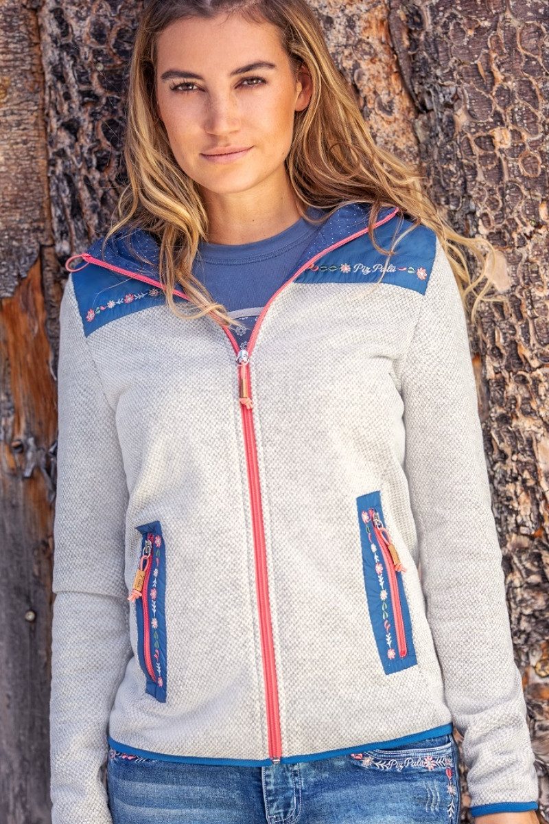 Outdoorjacke Outdoorjacke Damen - EBRACH - hellgrau/blau