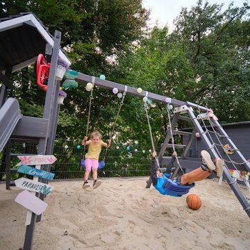 Wickey Einzelschaukel Schaukelsitz Kinderschaukel, Gartenschaukel, Kleinkindschaukel, (Wickey - Zubehör, Ø10mm, 160-185cm (verstellbare Seillänge), Für die dauerhafte Nutzung im Freien