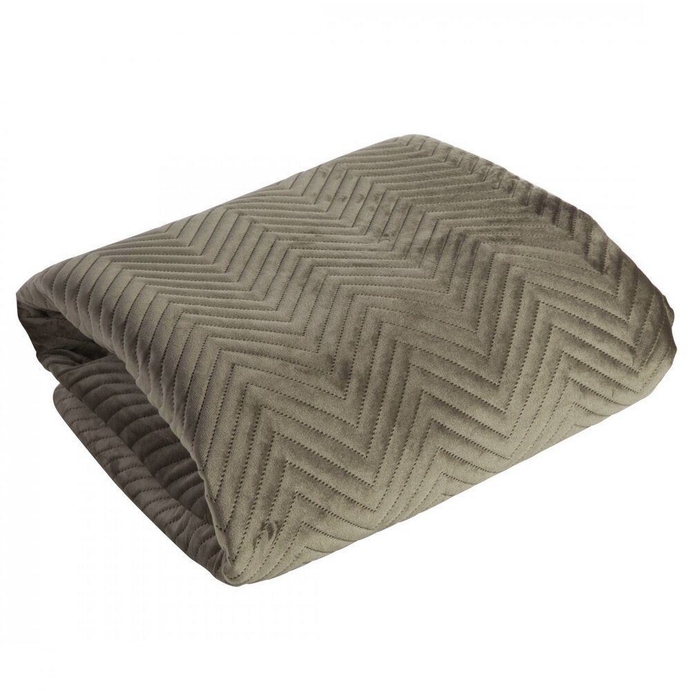 Eurofirany Bettüberwurf SOFIA zweiseitige Steppdecke hochwertige Allzweckdecke L XL XXL, Elegante Tagesdecke Velvet Sesseldecke Sofadecke Überwurf Samt