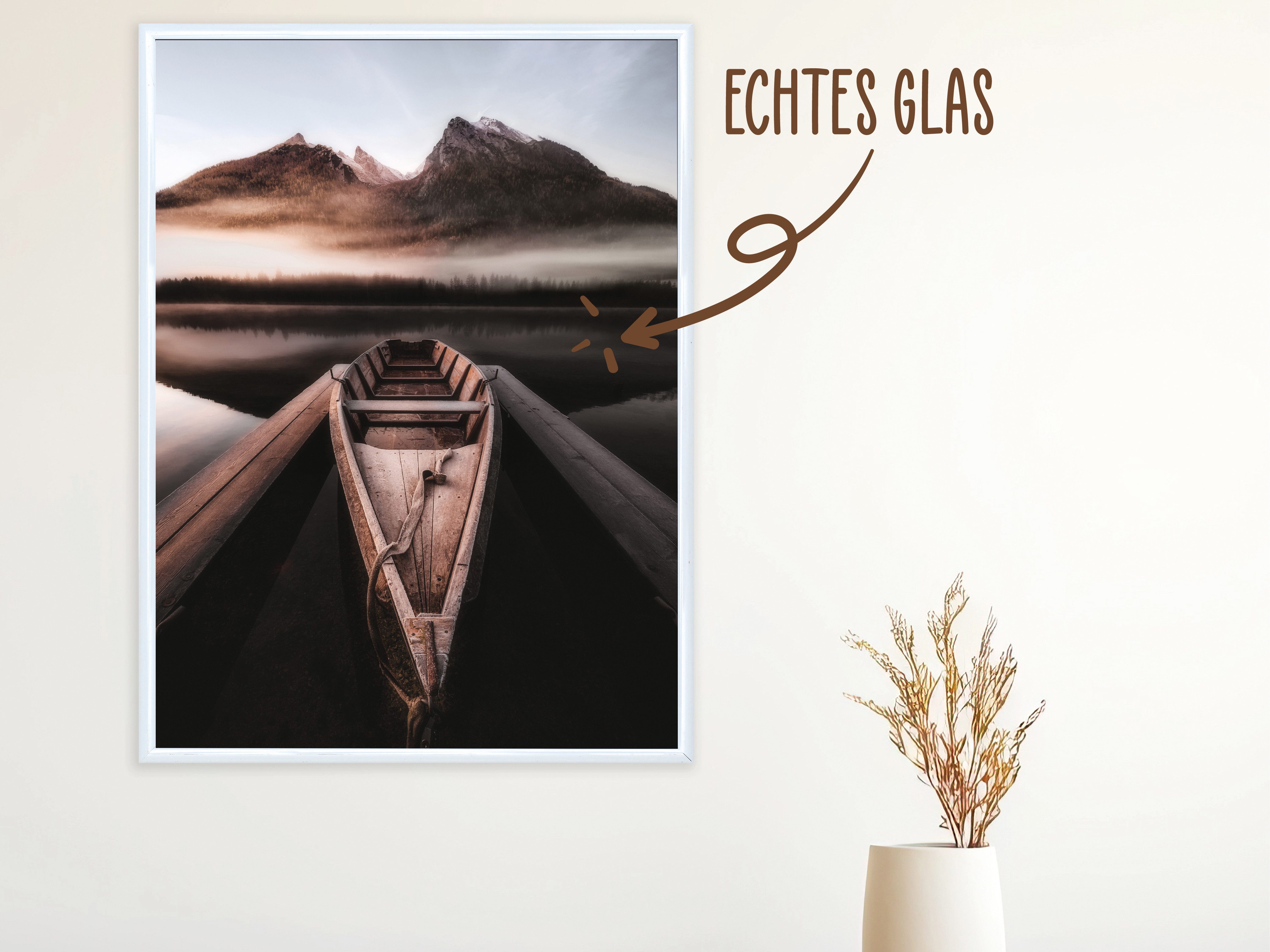 Wackadoo Living Bilderrahmen-Set Bilderrahmen mit Glasscheibe günstig online kaufen