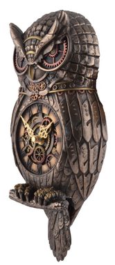 Vogler direct Gmbh Pendelwanduhr Steampunk Wandpendeluhr Steampunkeule - by Veronese (von Hand bronziert, 16x6x32cm)