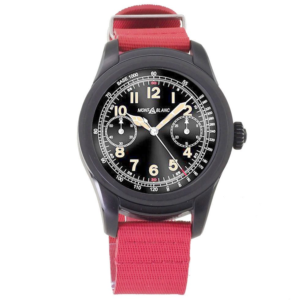 MONTBLANC Quarzuhr Herren Uhr MB117541 Summit II Smartwatch Summit II, Luxuriöse Watch mit Funktionen für Reise, Fitness, Arbeit,Freizeit