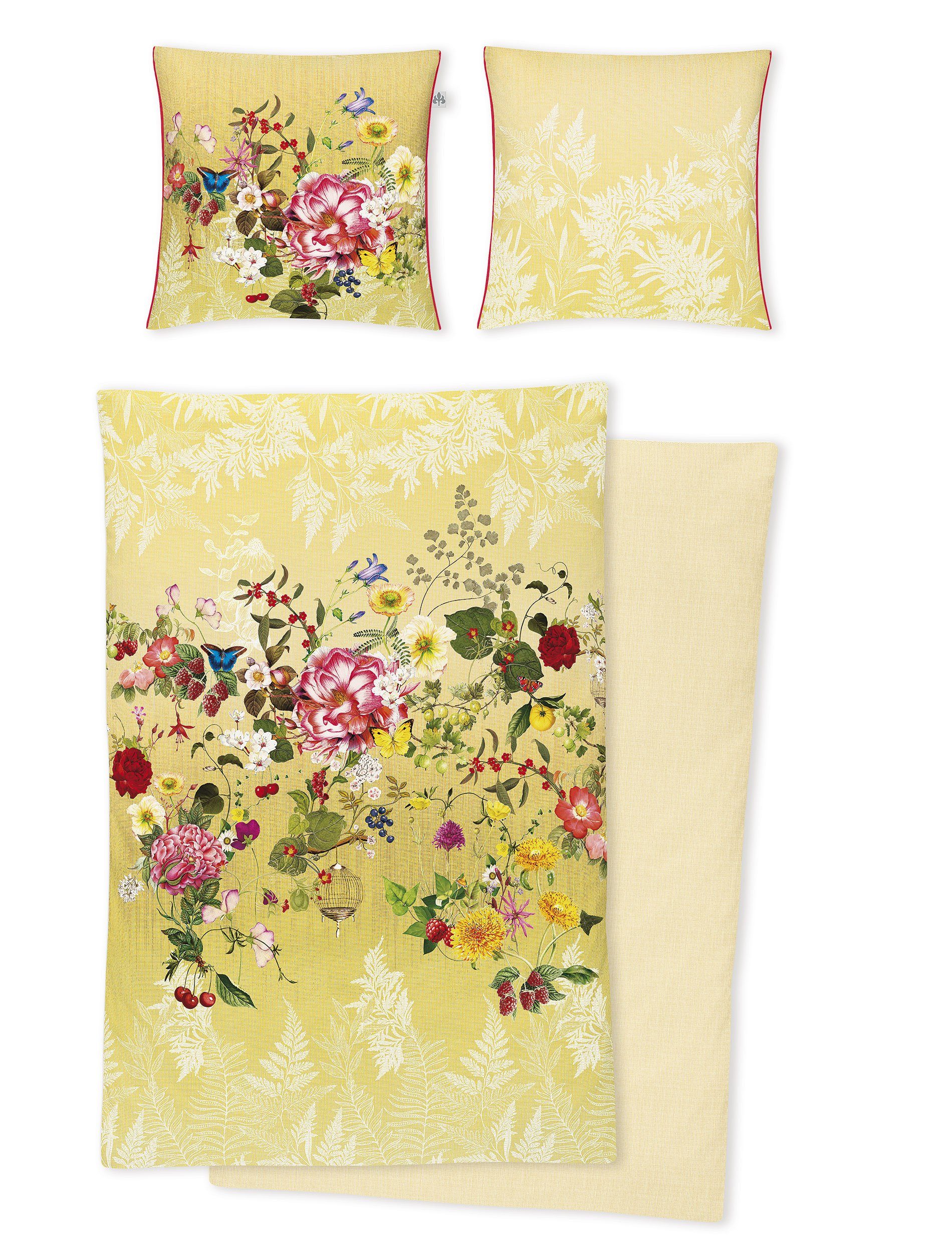 Irisette Bettwäsche Irisette Magic Mako-Satin Bettwäsche 155x220 Somme, Mako-Satin, 2 teilig