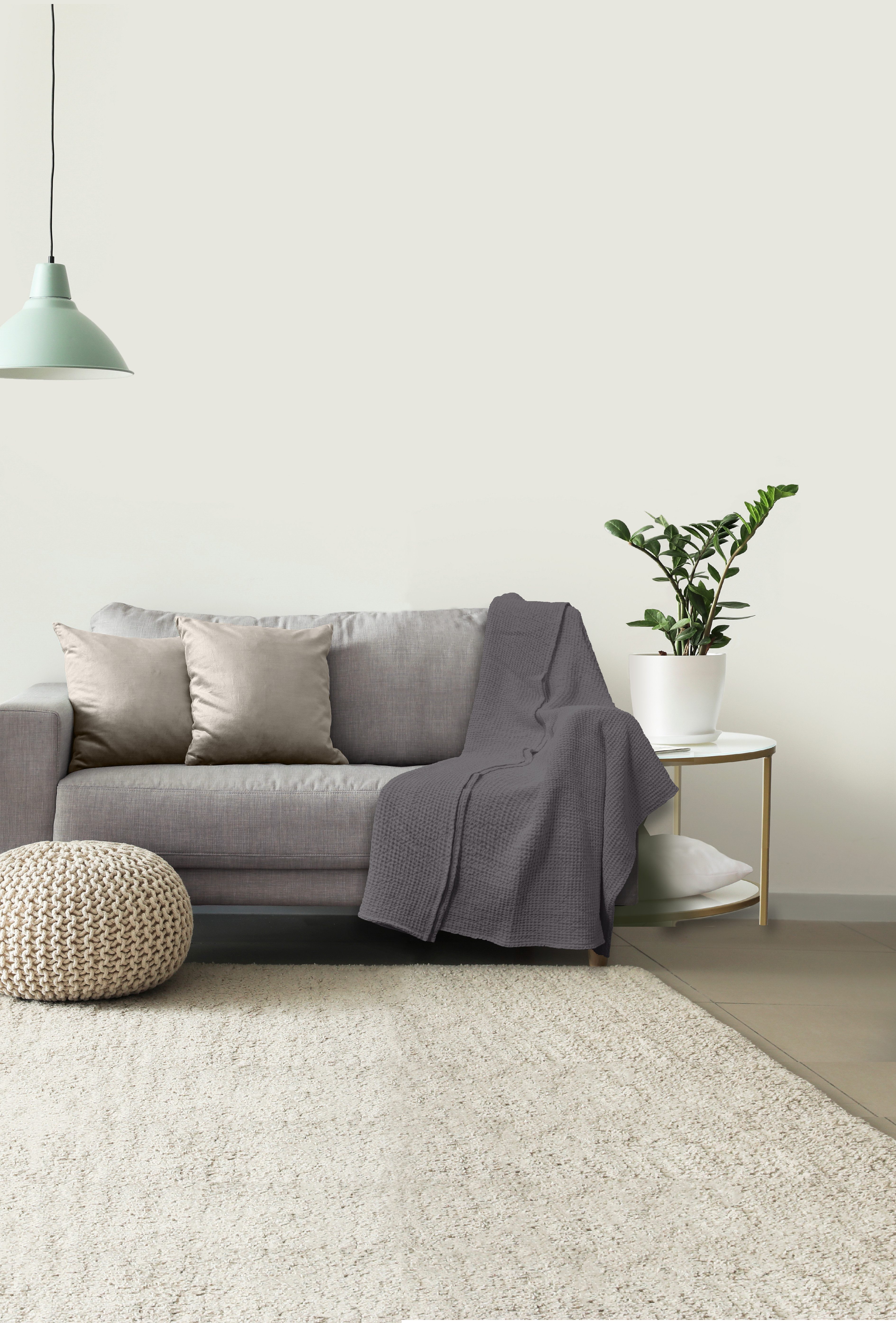 Stoffschmiede Tagesdecke, Piqué Decke, 140x200cm, Temparaturausgleichend