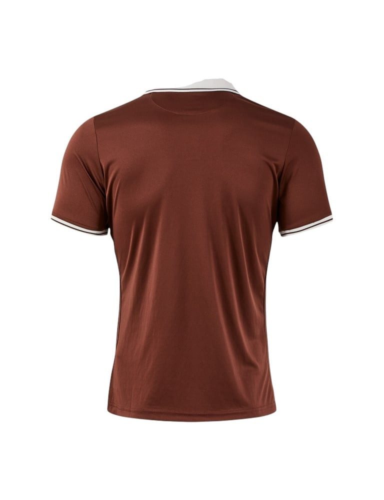 Joma Poloshirt Galaxy (100% rec. Polyester, leicht, atmungsaktiv) braun/beige Herren