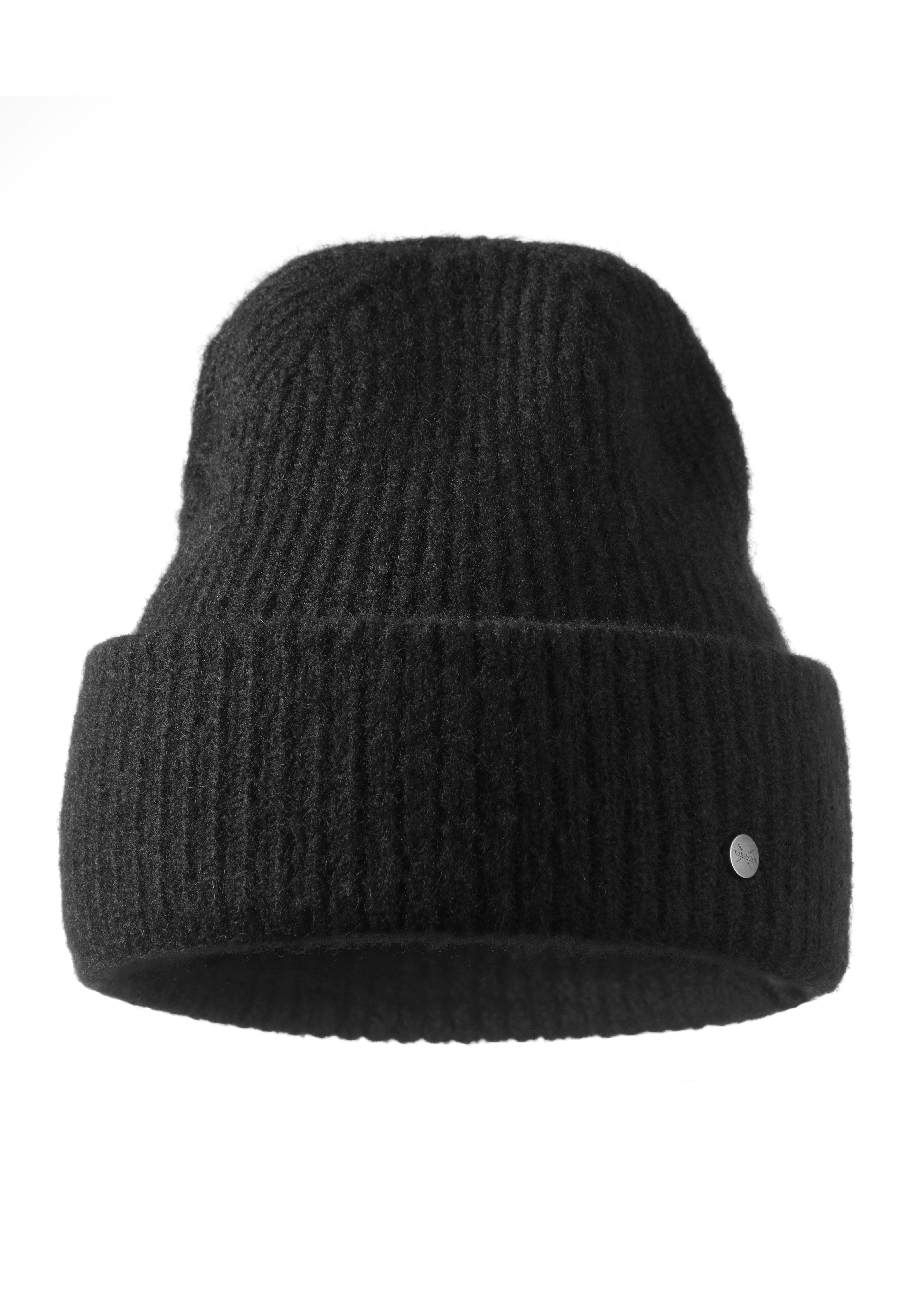 PEARLWOOD Strickmütze ZOE Feinripp, wärmend, breiter Umschlag