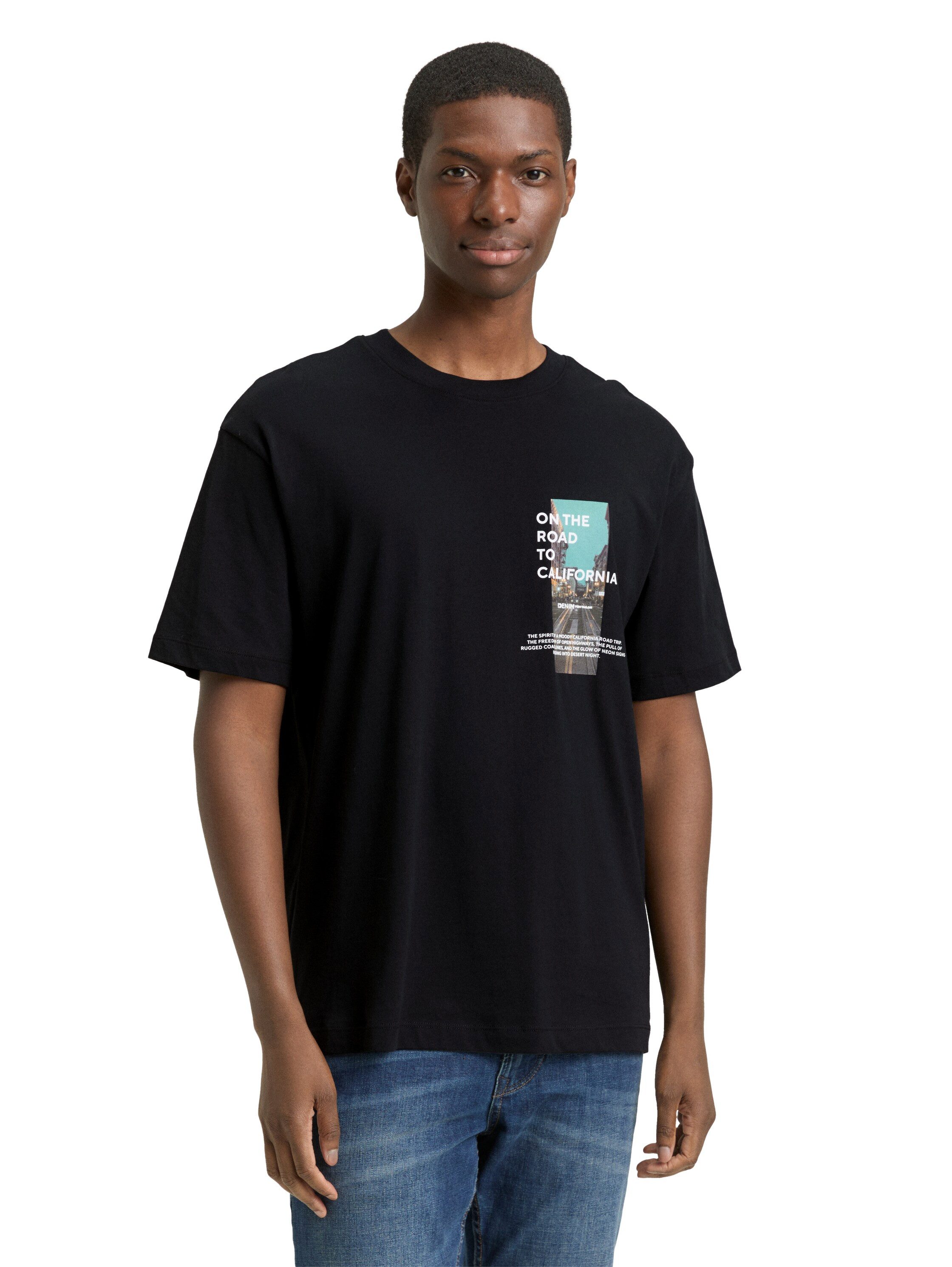 TOM TAILOR Denim T-Shirt mit Fotoprint günstig online kaufen