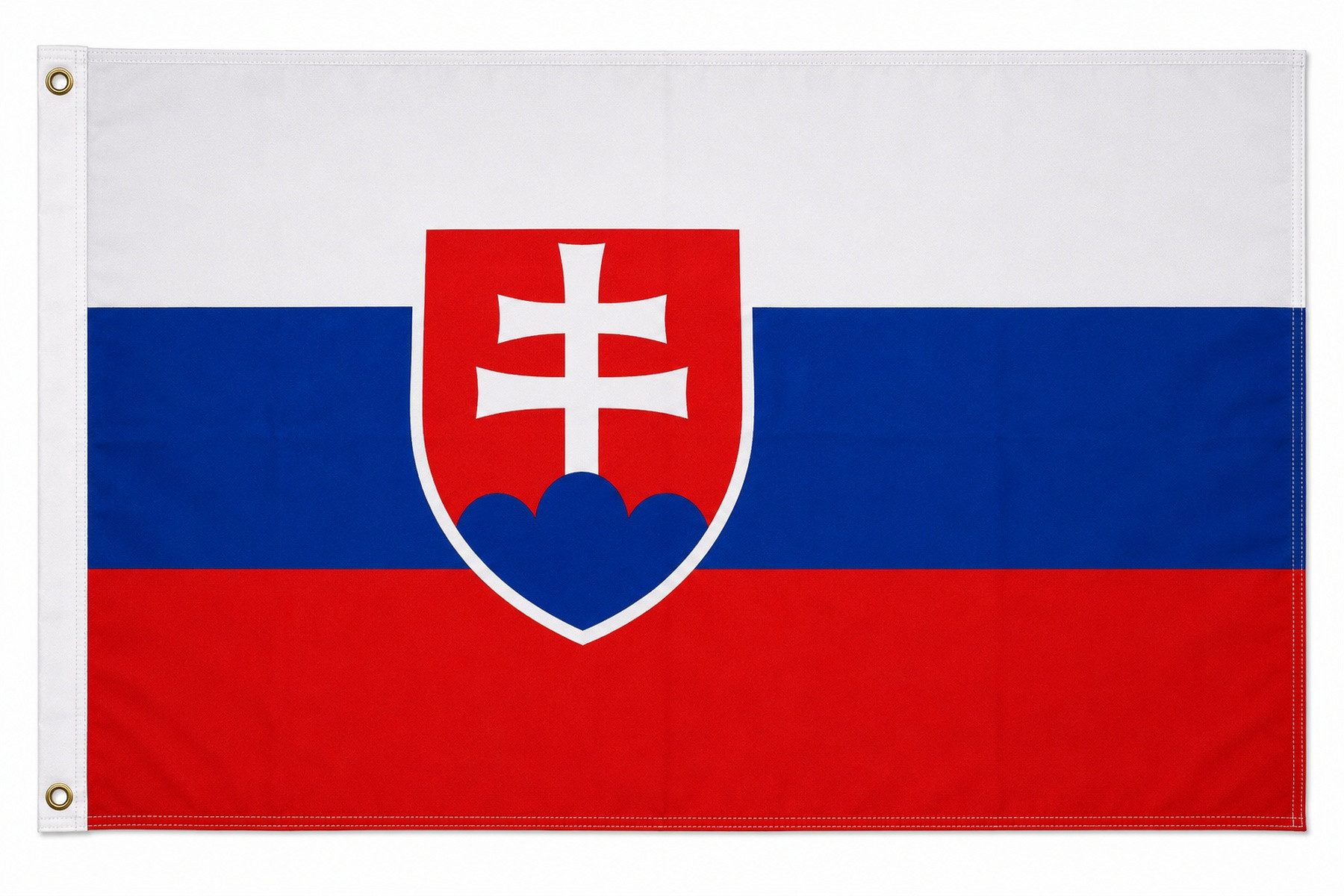 trends4cents Flagge XXL Flagge Fahne mit 3 Messingösen in 250 x 150 cm (Slowakei), für Fahnenmaste