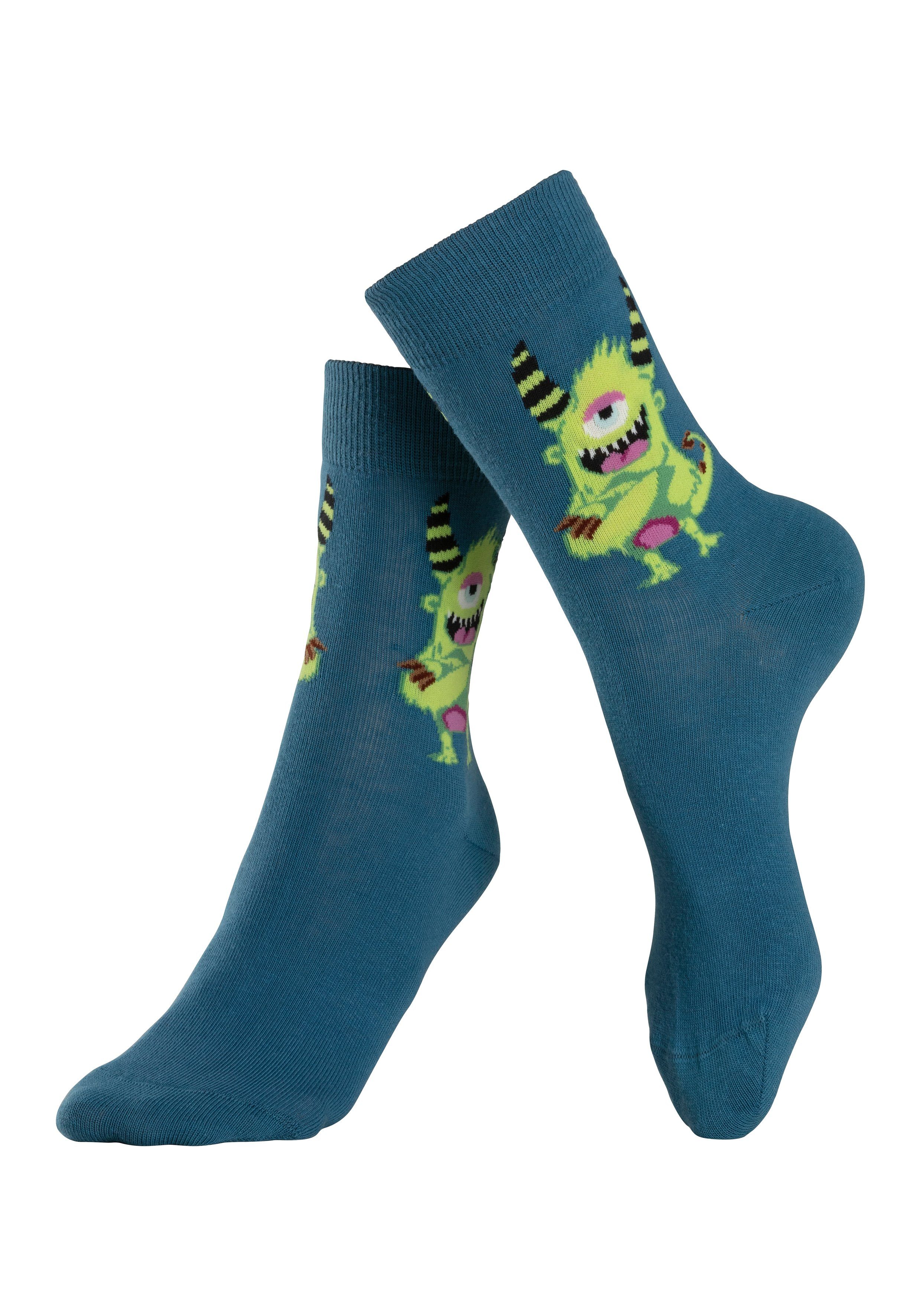 Freizeitsocken (5-Paar) mit lustigen H.I.S Monstermotiven