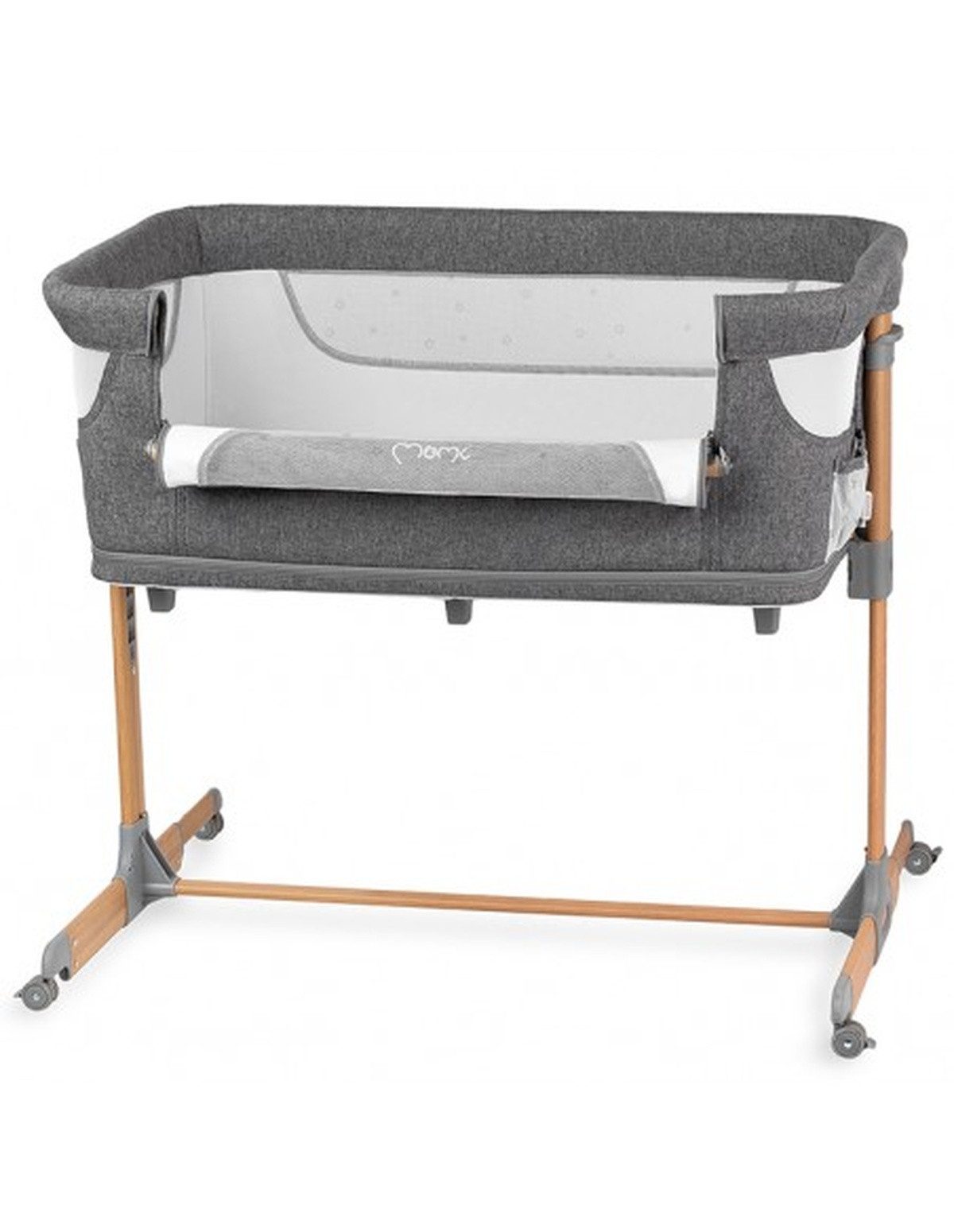 Beistellbett MoMi SMART BED Kinderbett mit 2 Schlafpositionen + Laufgitterfunktion
